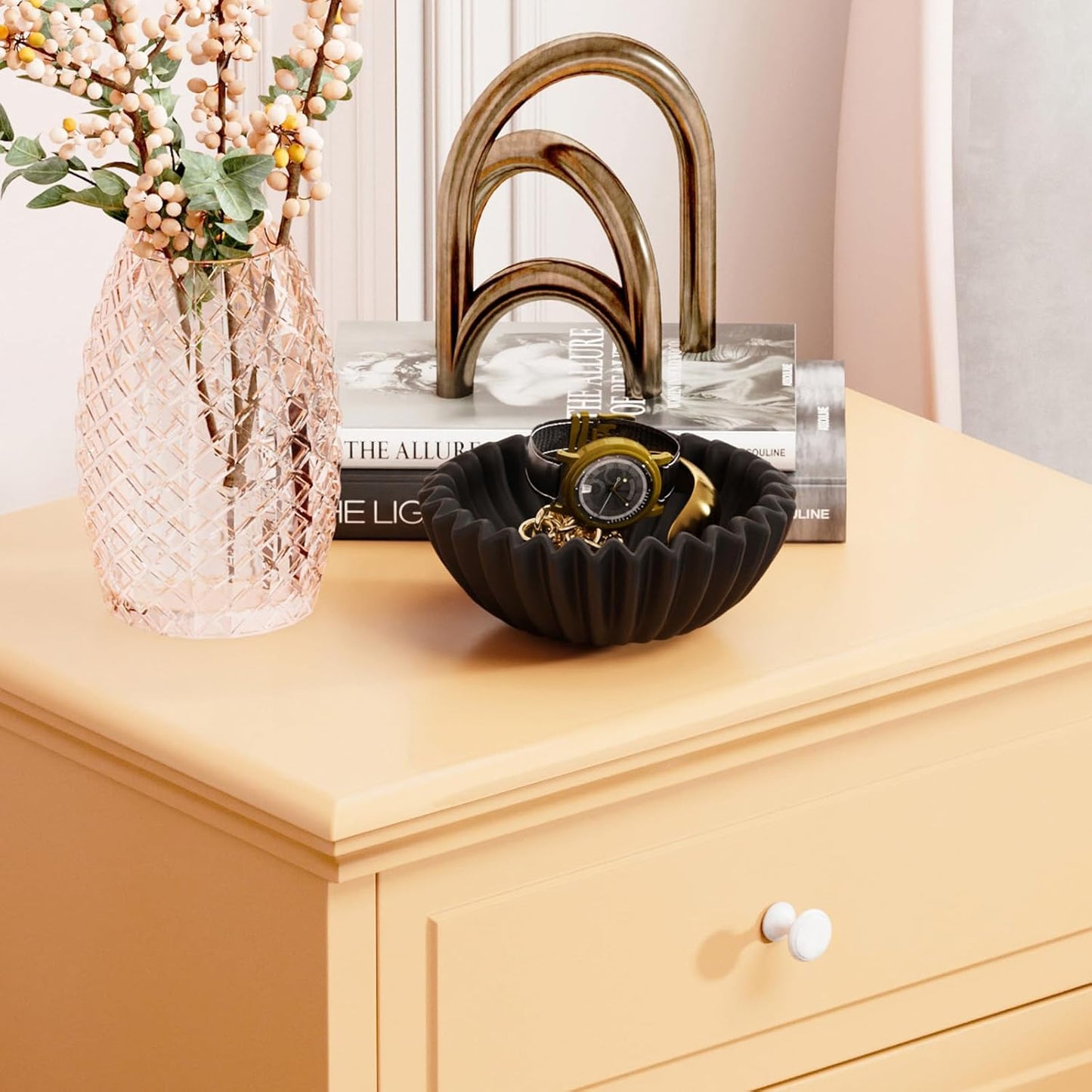 Small Ceramic Bowl Decorative Bowl / 6 Inches / Black