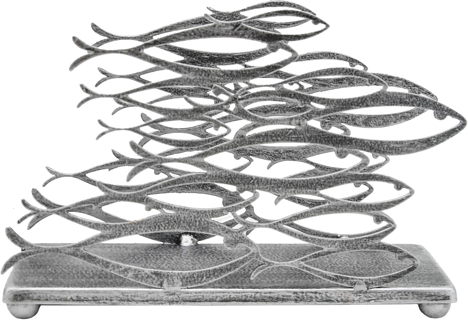 Fish Design Napkin Holder / Silver