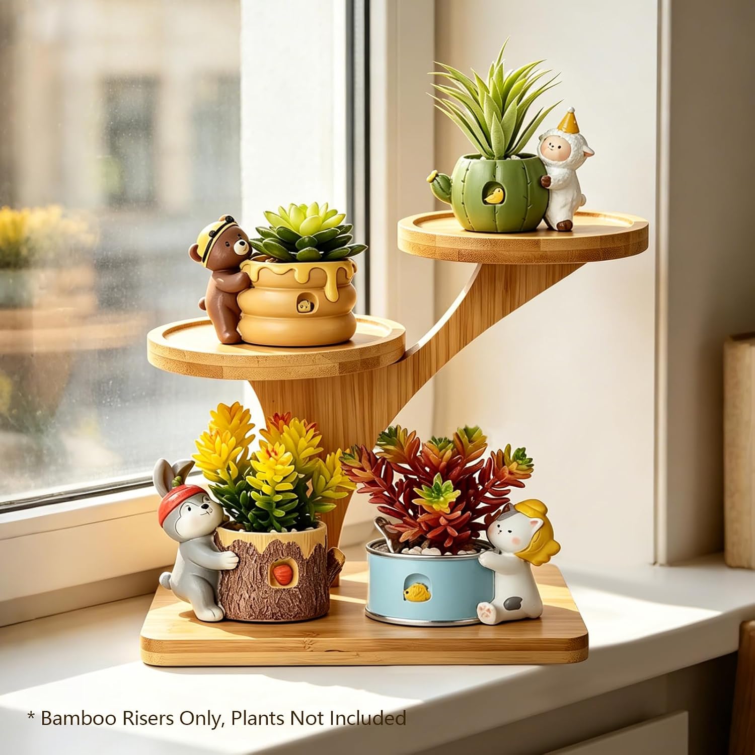 3 Tier Plant Display Shelf for Tabletop