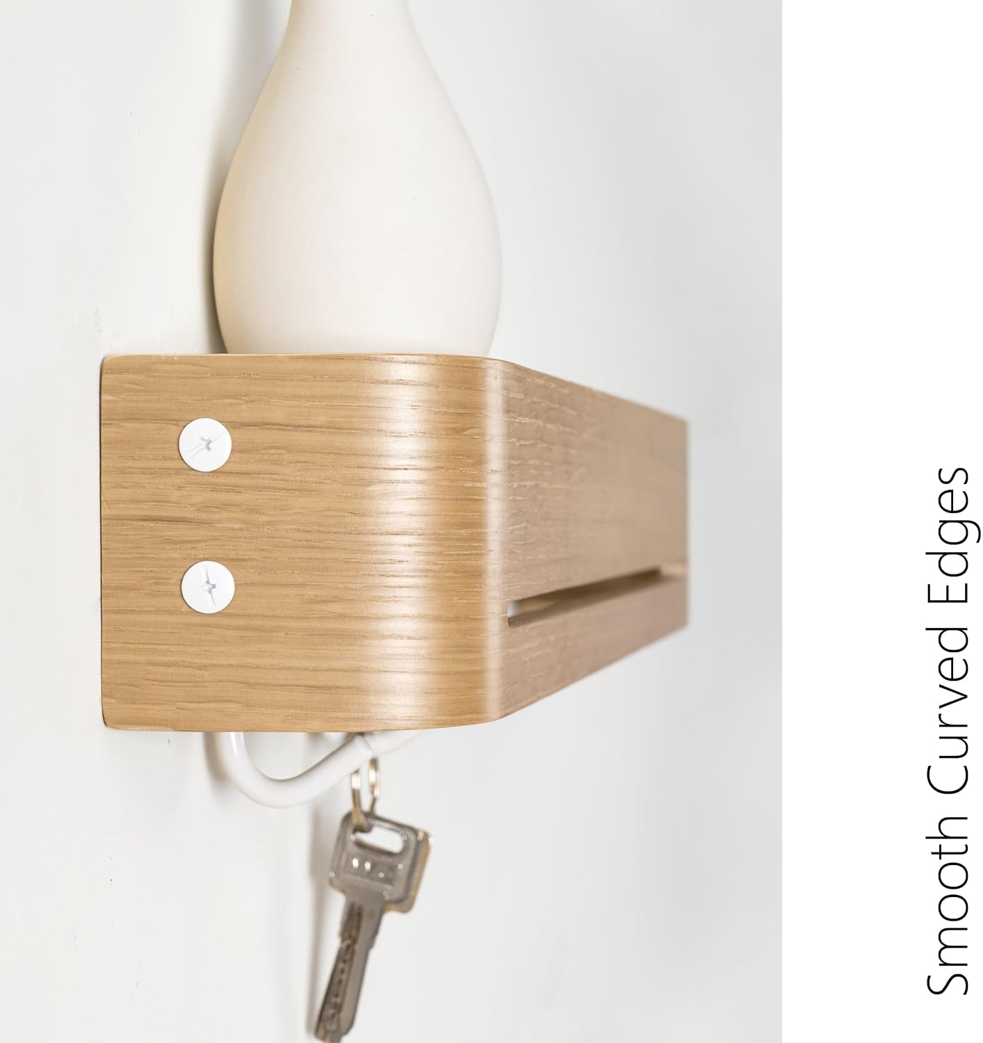 5 Retractable Hooks / Oak