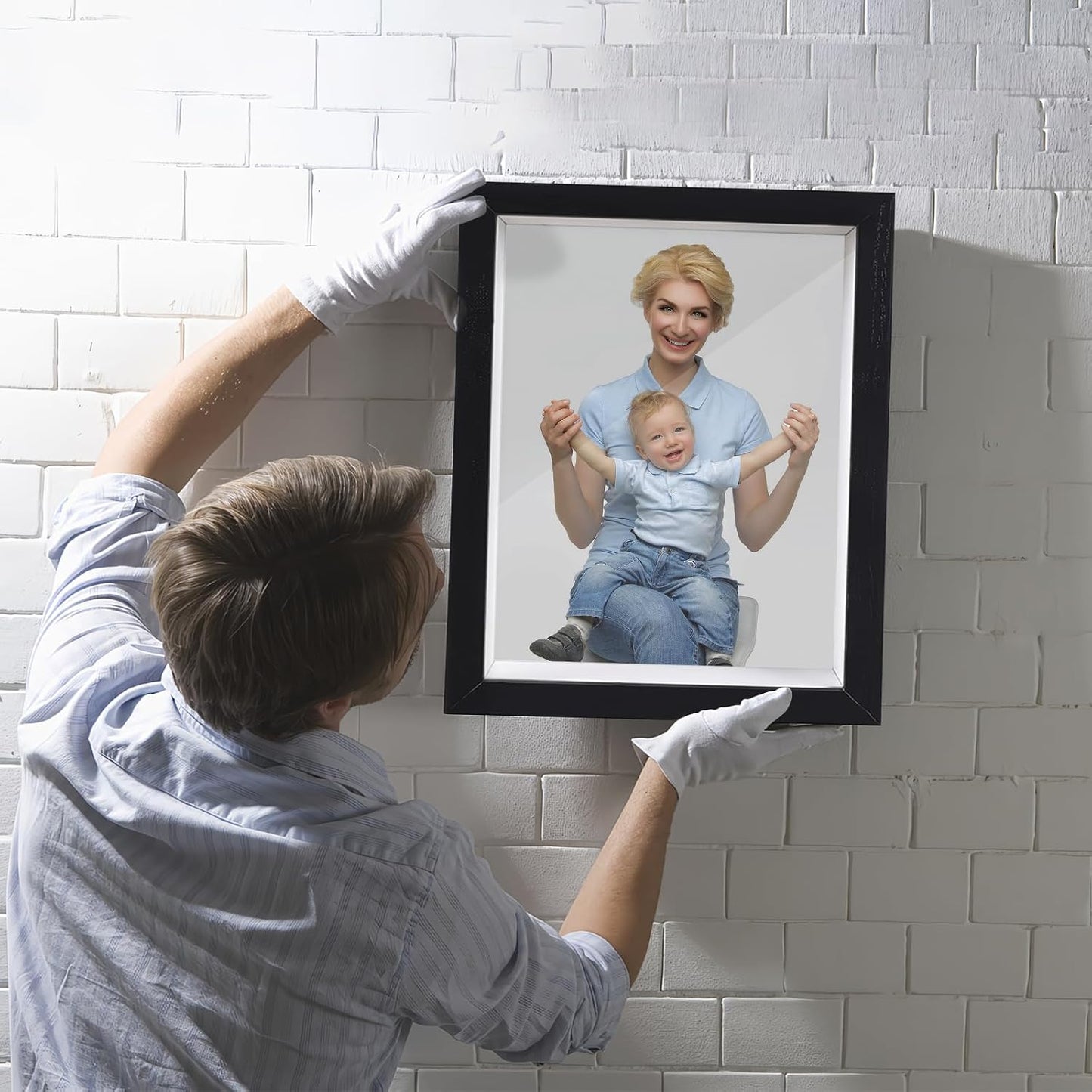 Shadow Box Frame 8x10 - 3 Pack Wood Deep Shadowbox with Glass Shadow Boxes Display Cases Suitable for Photos, Dried
