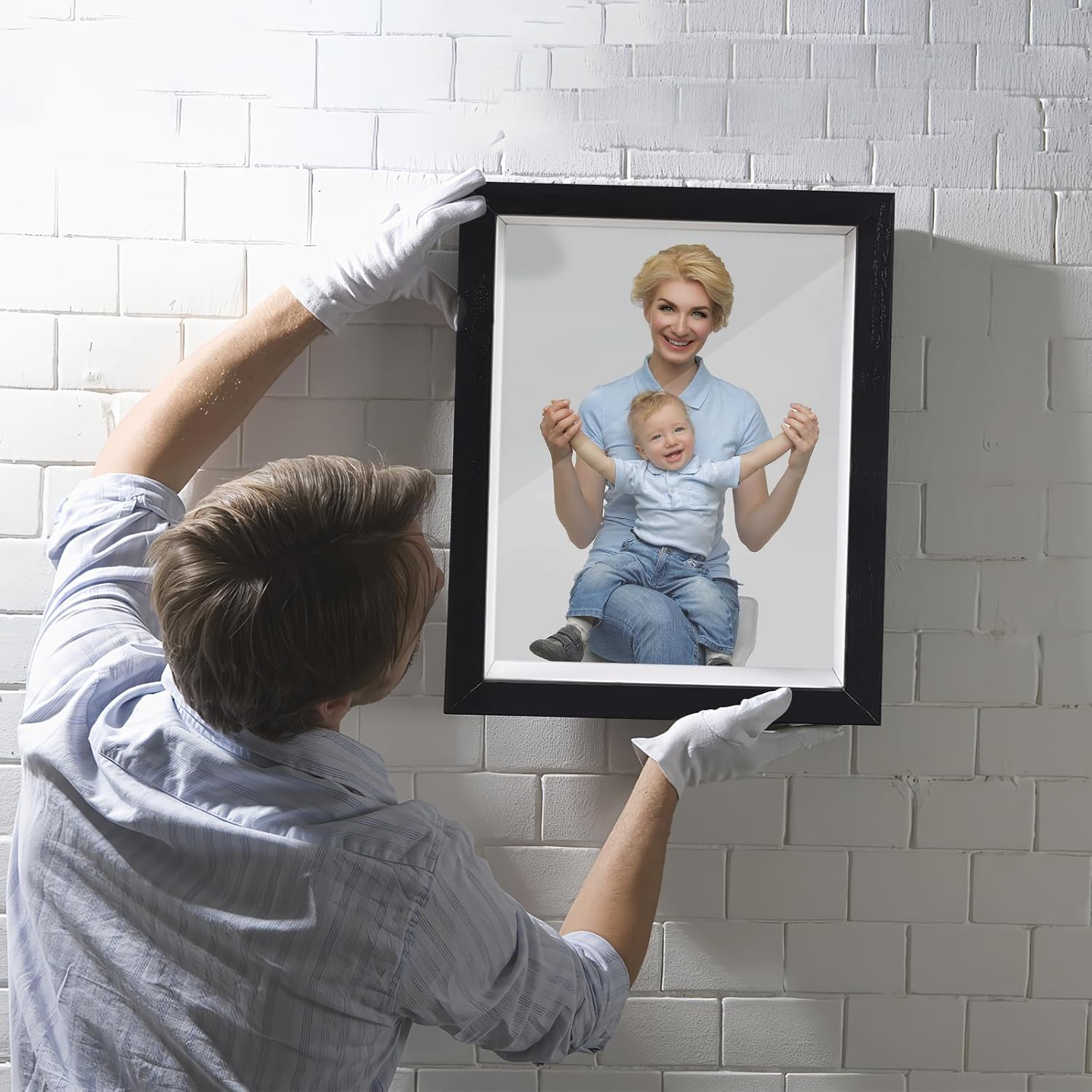 Shadow Box Frame 8x10 - 3 Pack Wood Deep Shadowbox with Glass Shadow Boxes Display Cases Suitable for Photos, Dried