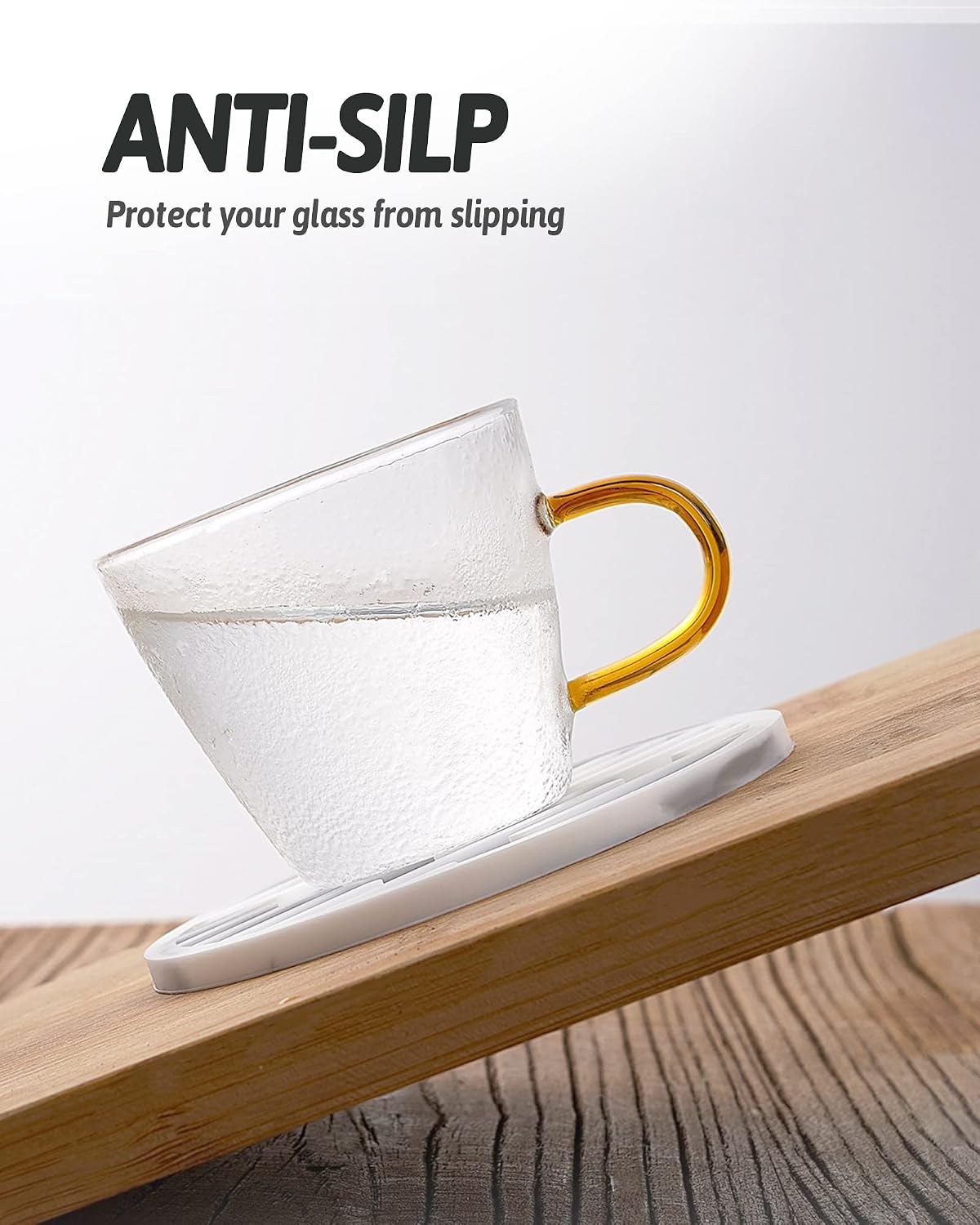 Holder / Coasters for Drinks / Marble Pattern / 8 Packs / Set of 8