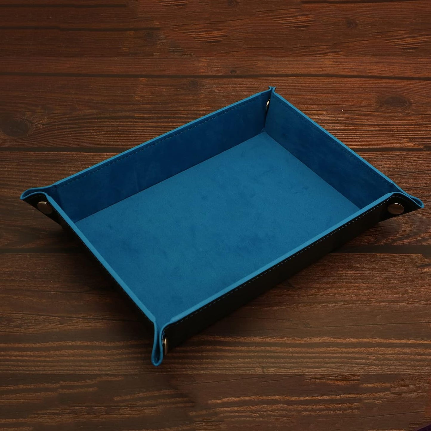 Valet Organizer / Catchall Tray for Jewelry / Blue