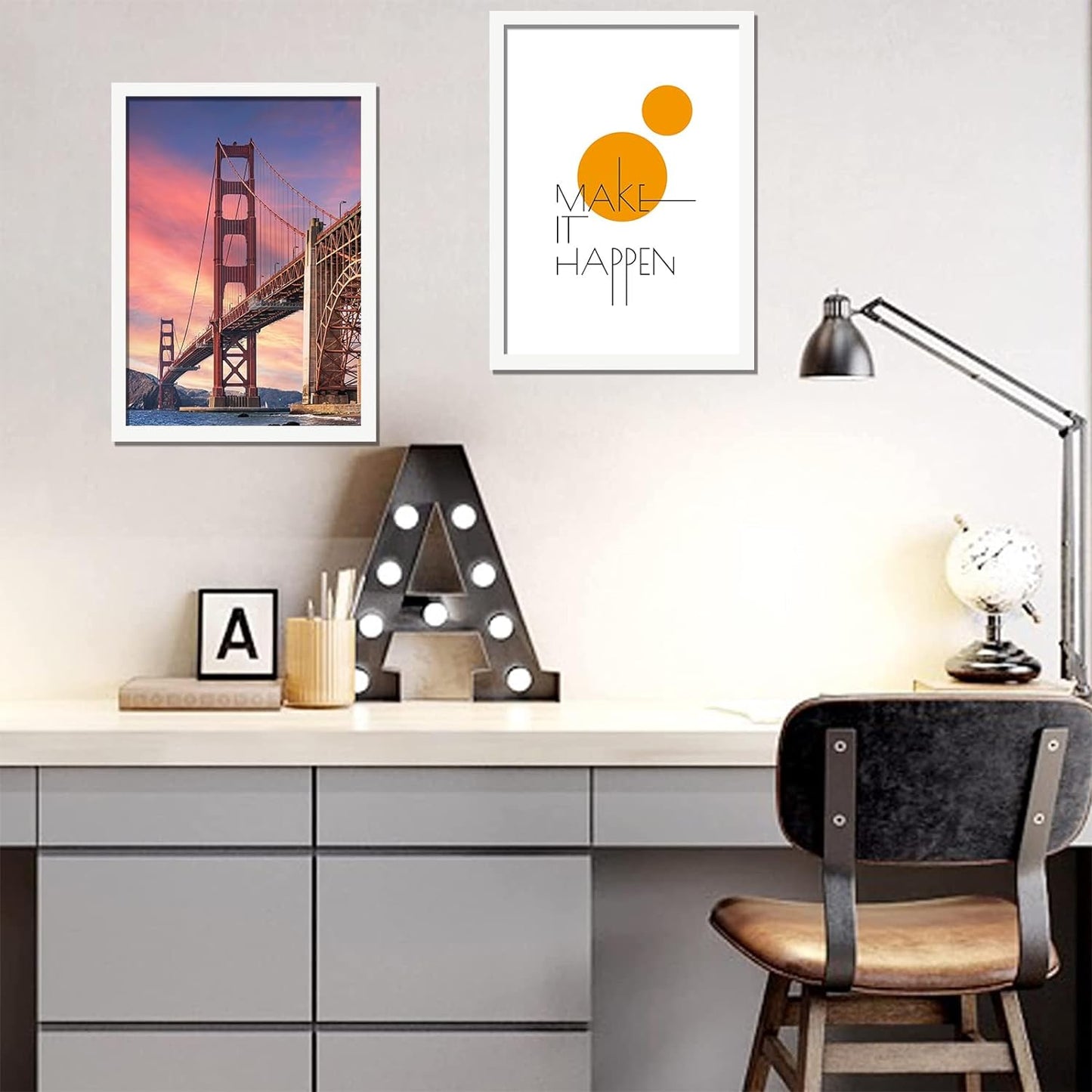18x24 Picture Frame Set of 4, White Gallery Wall Frames | Lightweight yet Sturdy with High-Clarity Panel, 18 x 24 Photo