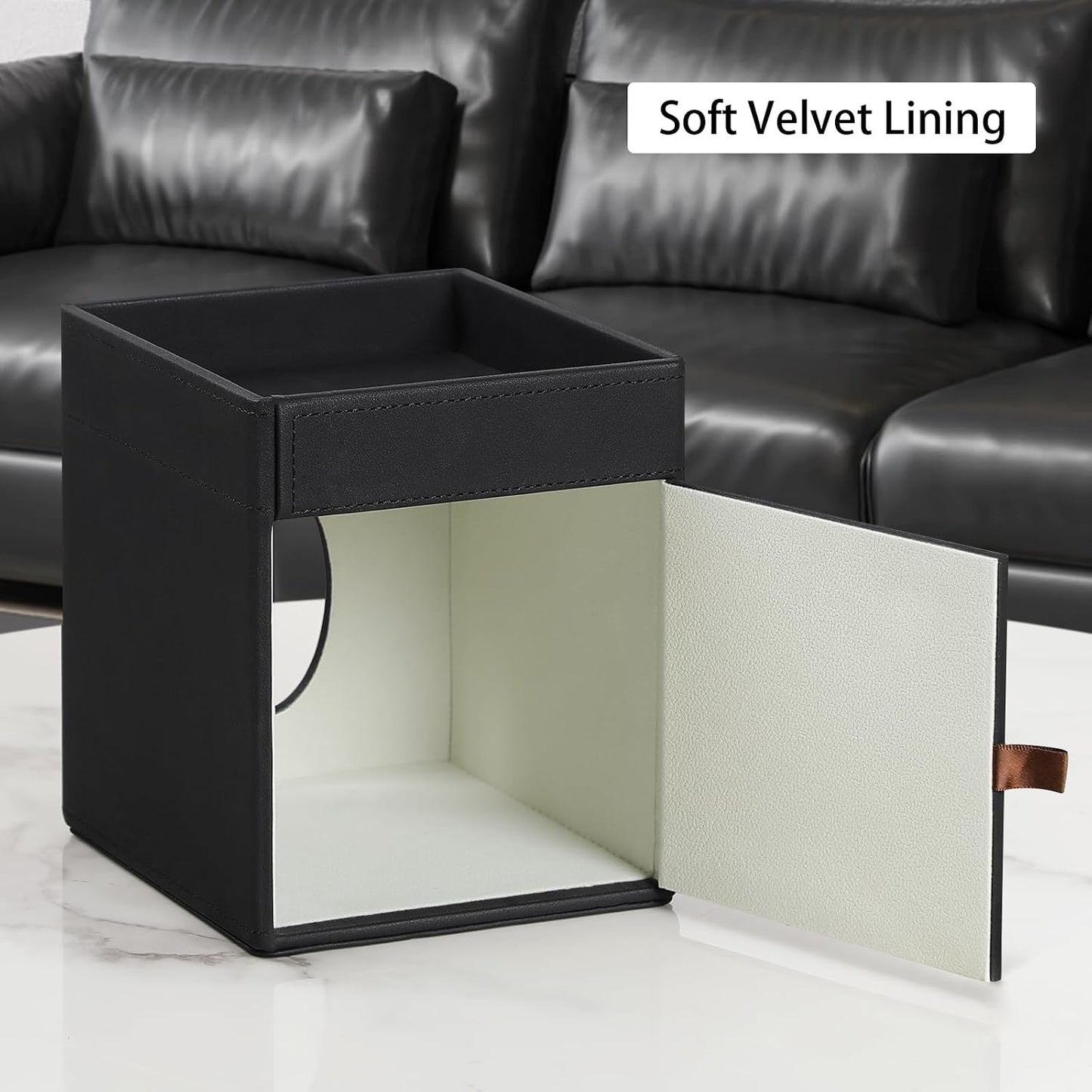 Storage Tray / Tissue Box Cover / Black