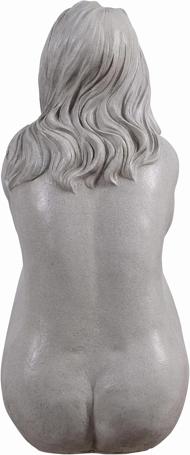 Thinking Lady Sculpture Resin Garden Statue