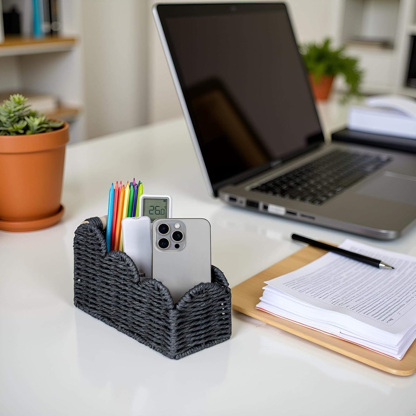 Remote Pen&Pencil Holder Cup / Black / 3 Slots