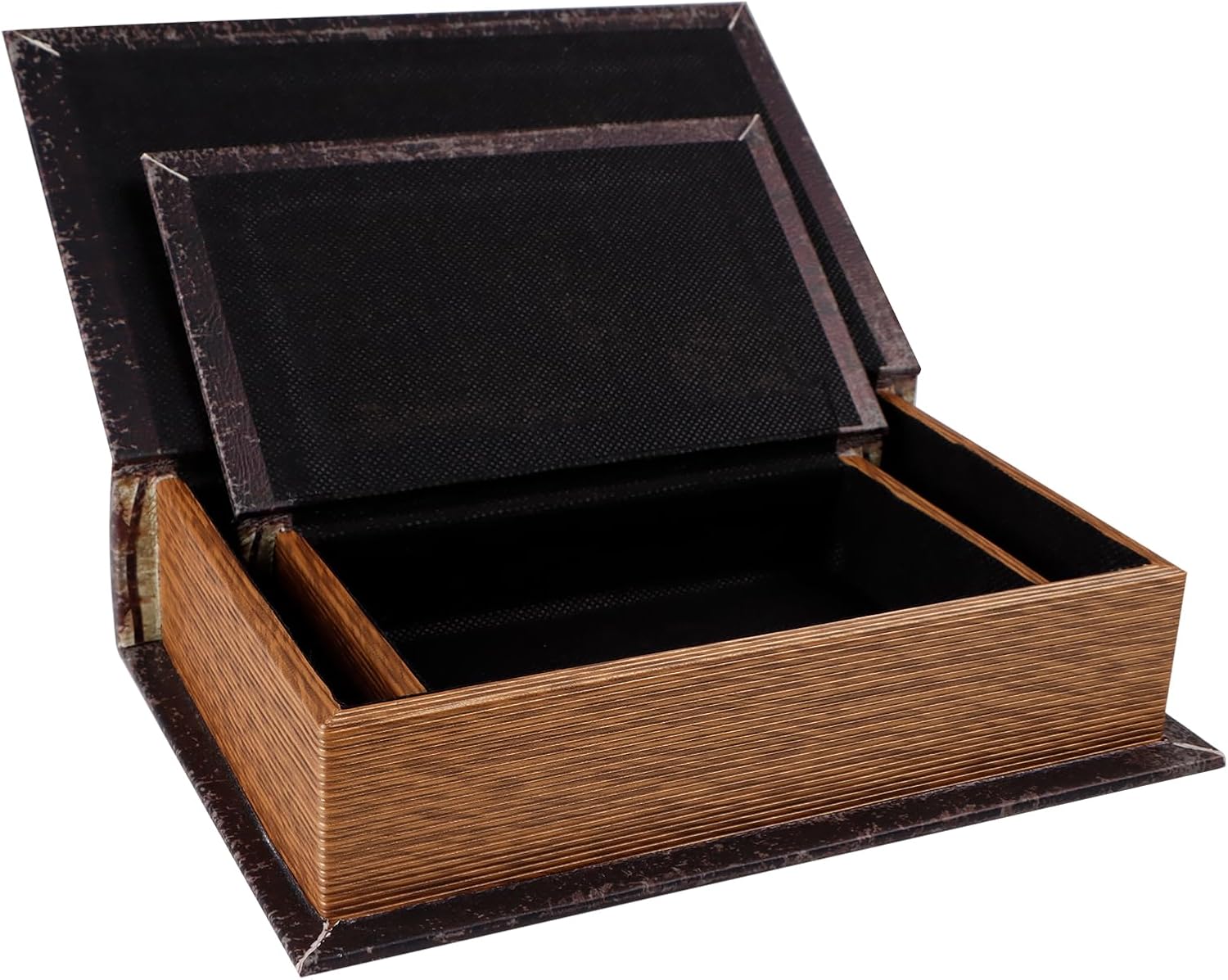 Decorative Book Box Wood Faux Book Box / 2books / Set of 2