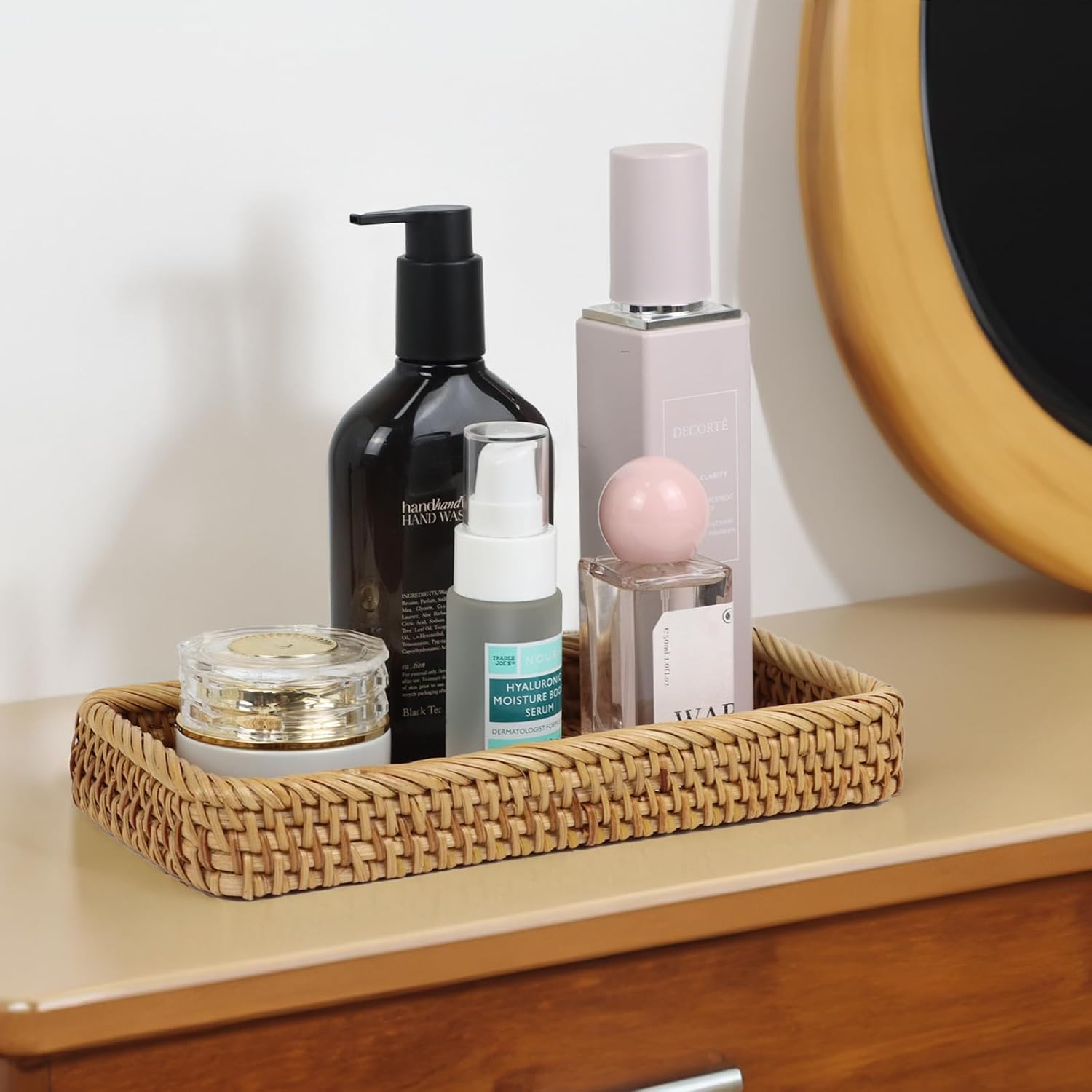 Wicker Toilet Tank Basket / Natural / 9.8 x 5 x 1.4