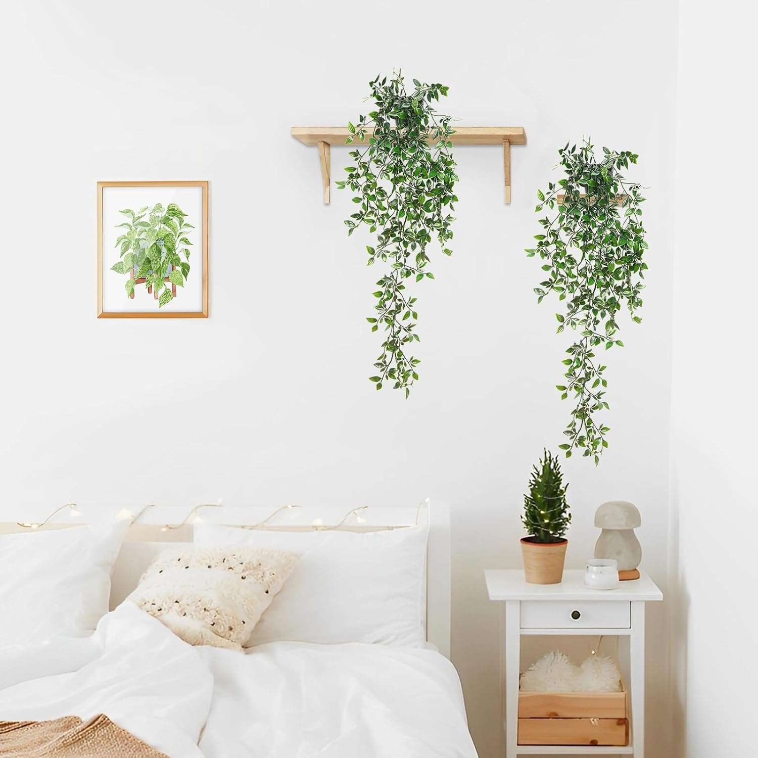 Faux Hanging Plant Greenery / Mandala Vines / Set of 2