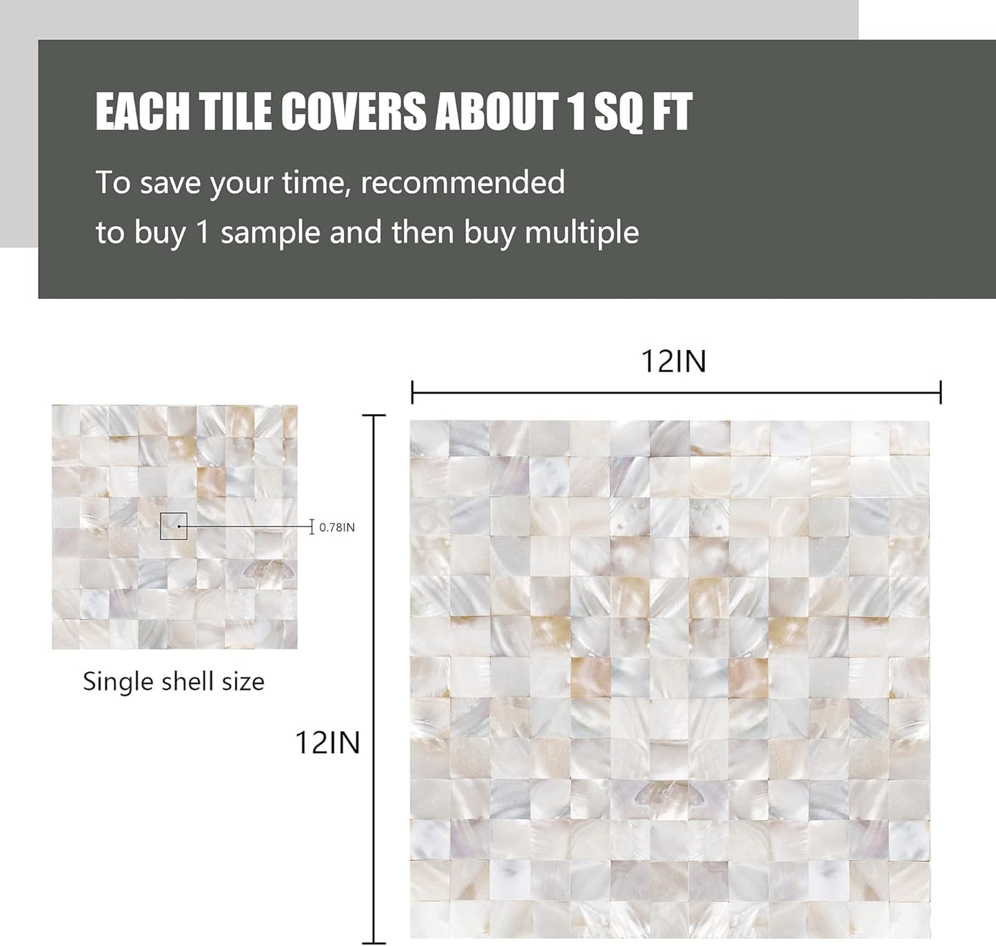 Self-Adhesive Wall Tile / Natural / Set of 10