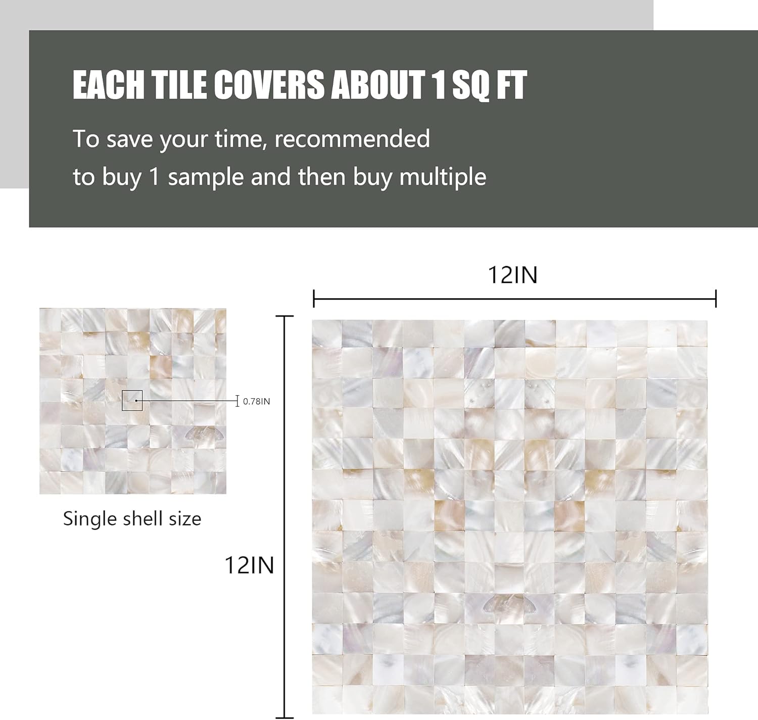 Self-Adhesive Wall Tile / Natural / Set of 10
