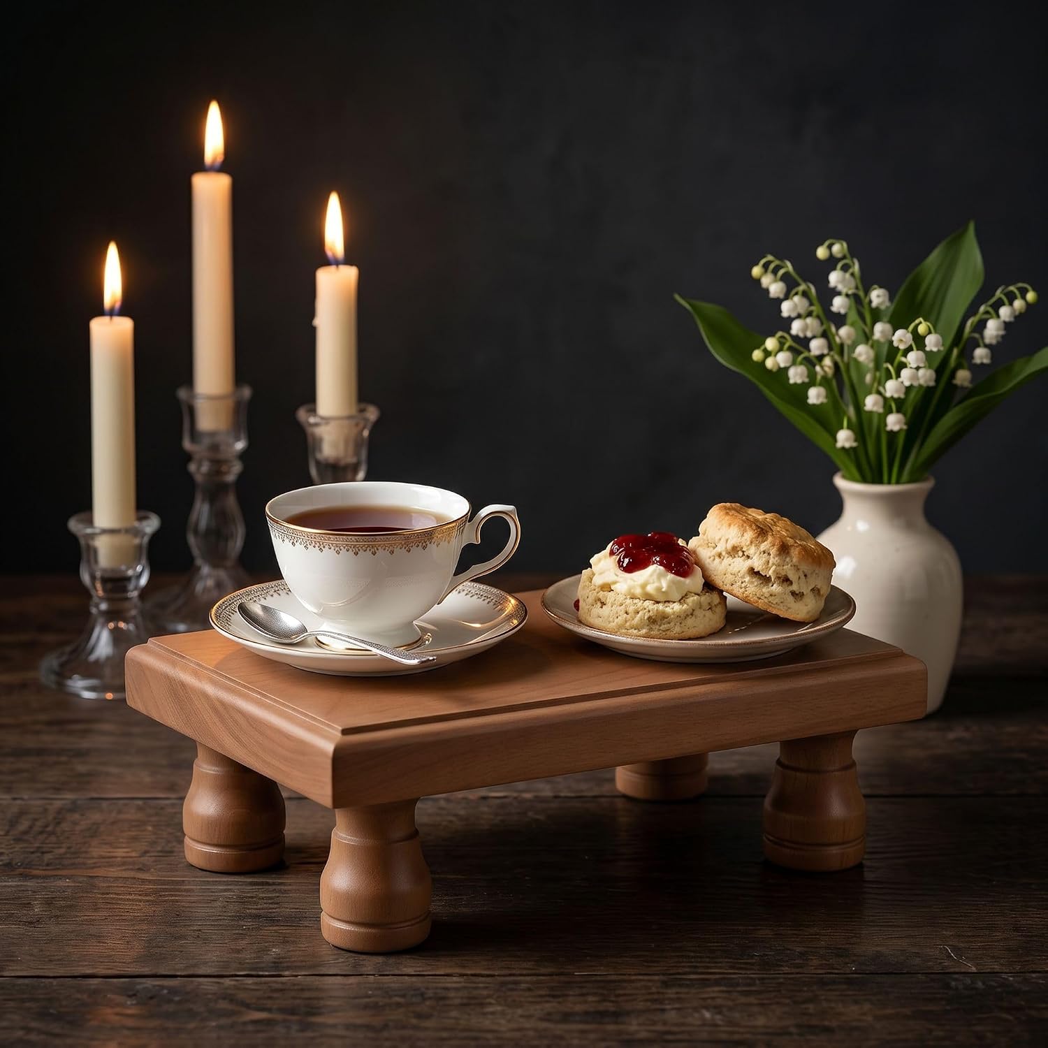 Rustic Wooden Display Stand