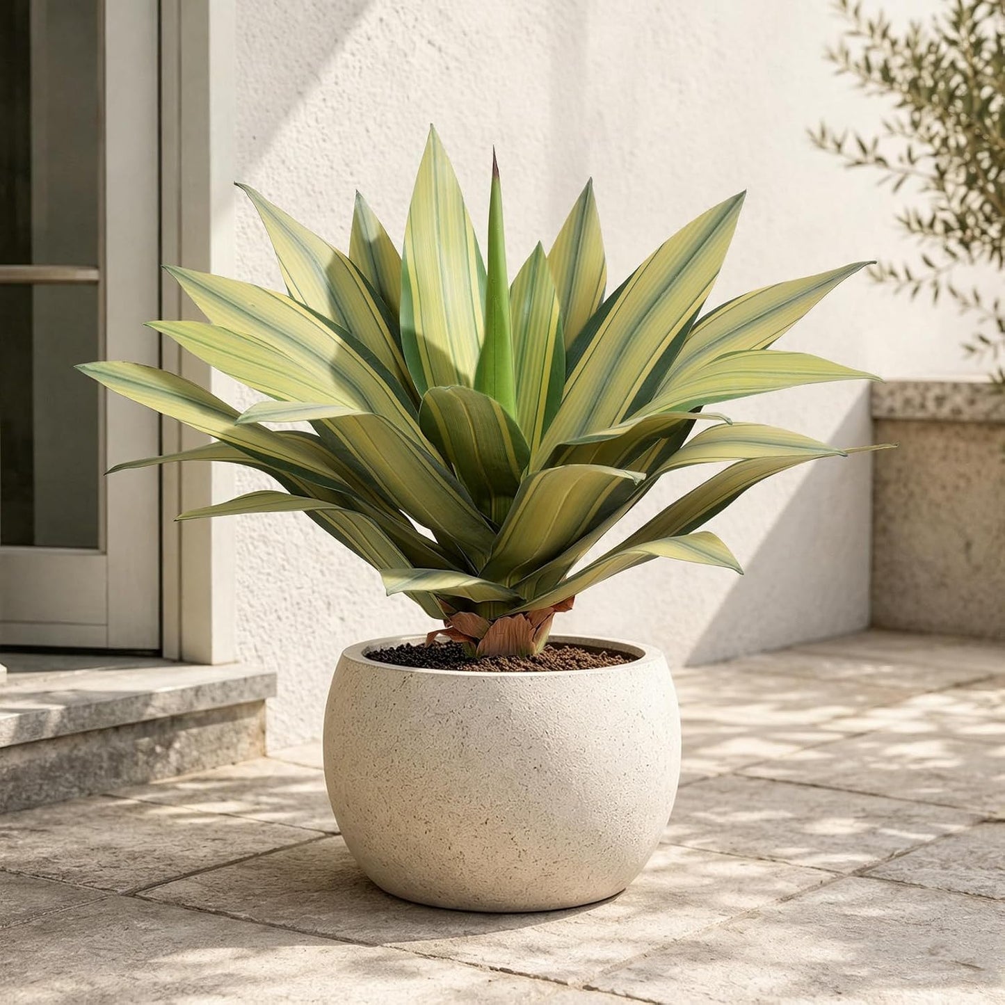 Artificial Plant Outdoor 22" Tall / Agave / Set of 22