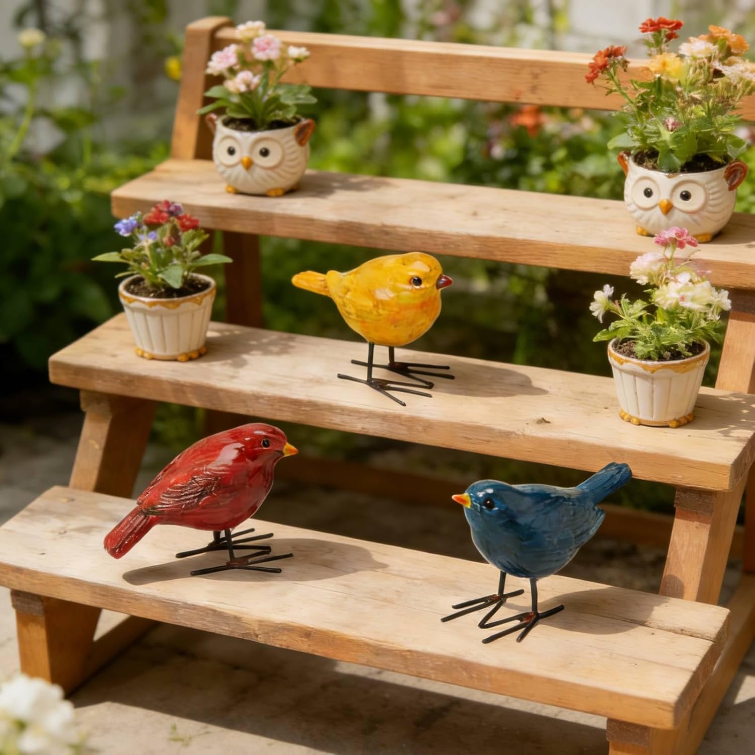 Bird Figurines Home Decor / Set of 3