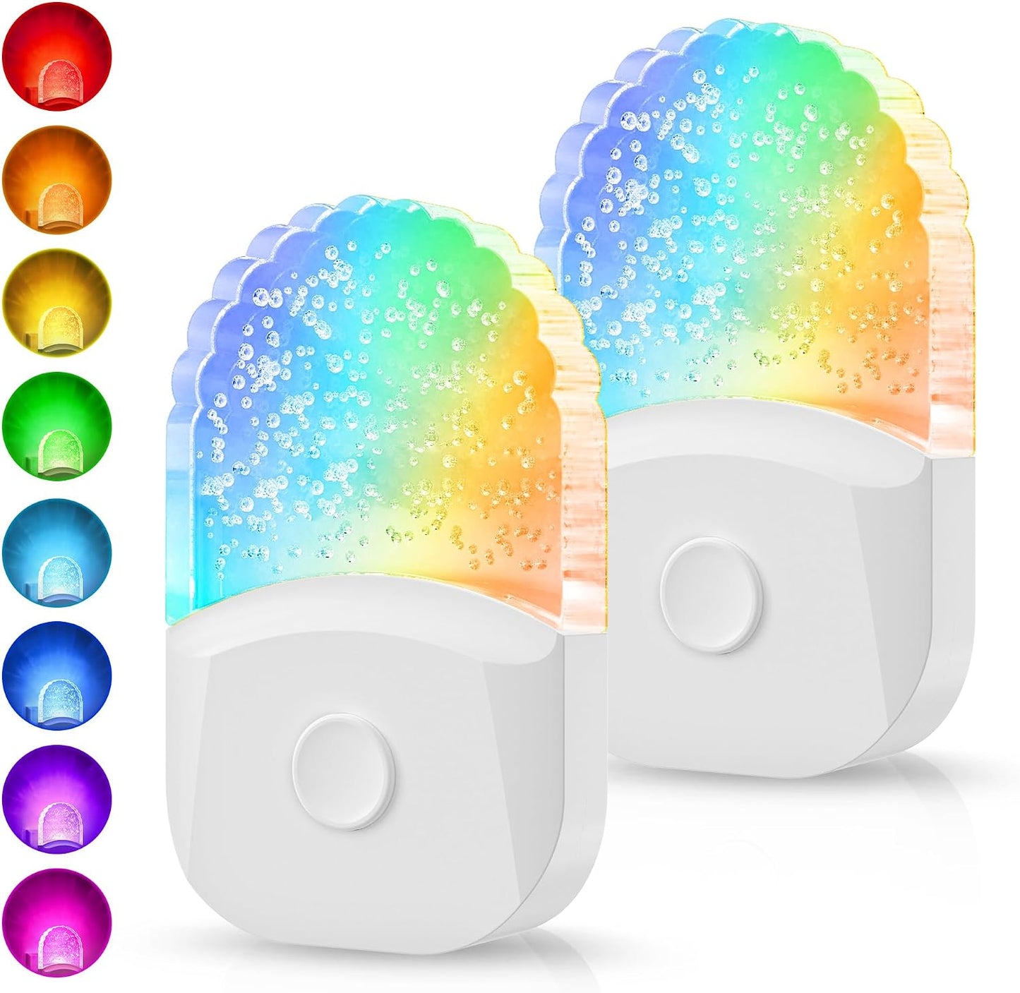 Briignite Night Light Plug into Wall, Color Changing Night Light for Kids