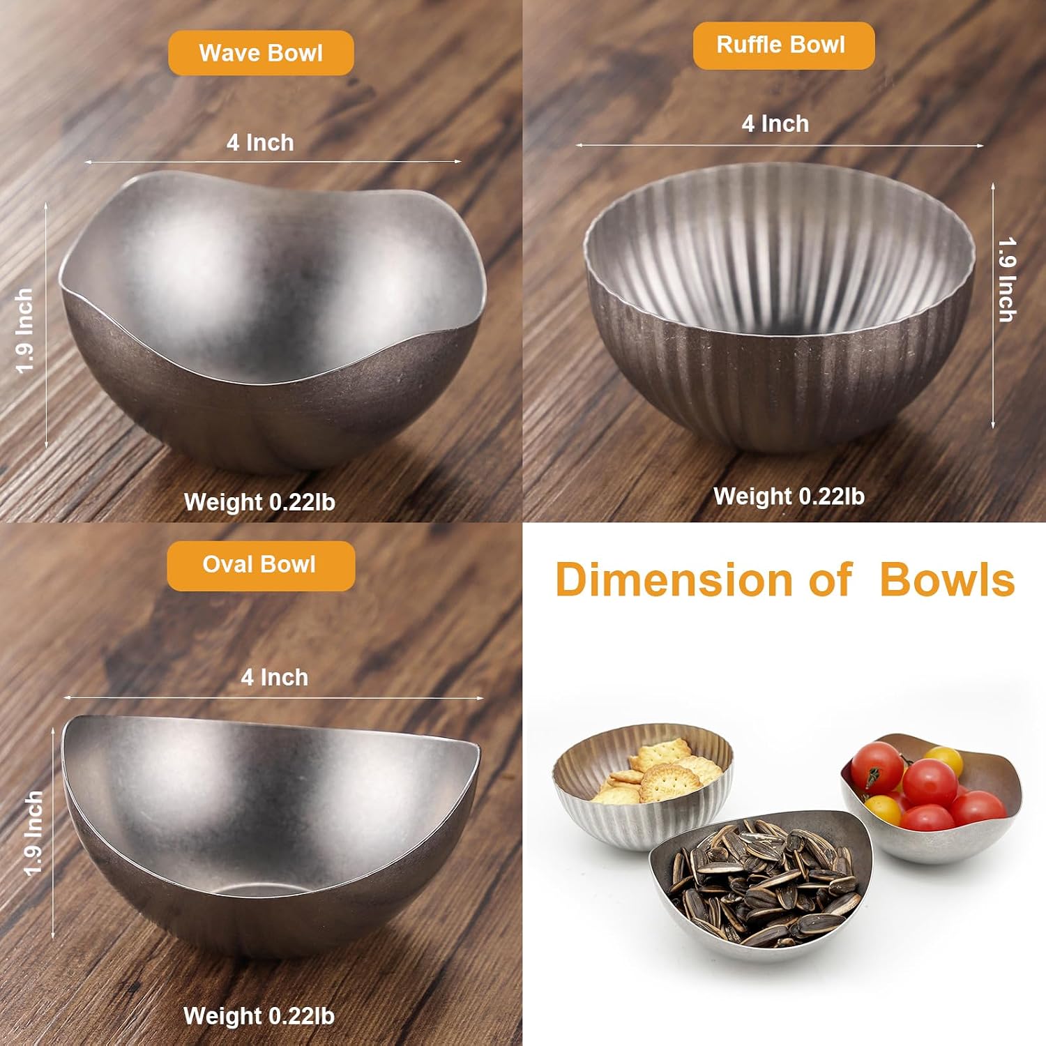 Home Decor Countertop Organizer Candy Dishes / 4 Inch