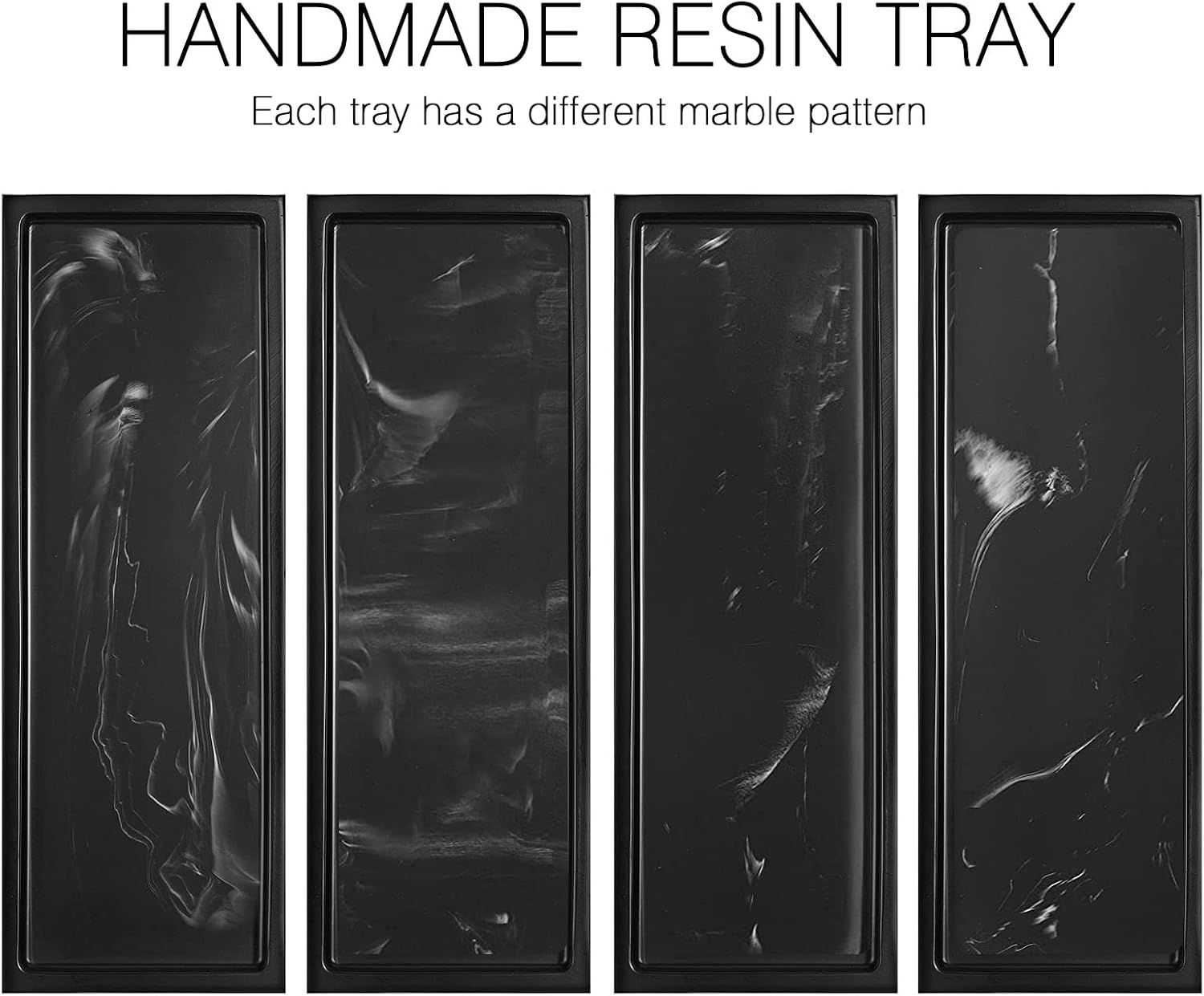 Resin Vanity Tray / A - Ink / Small / 11 x 4