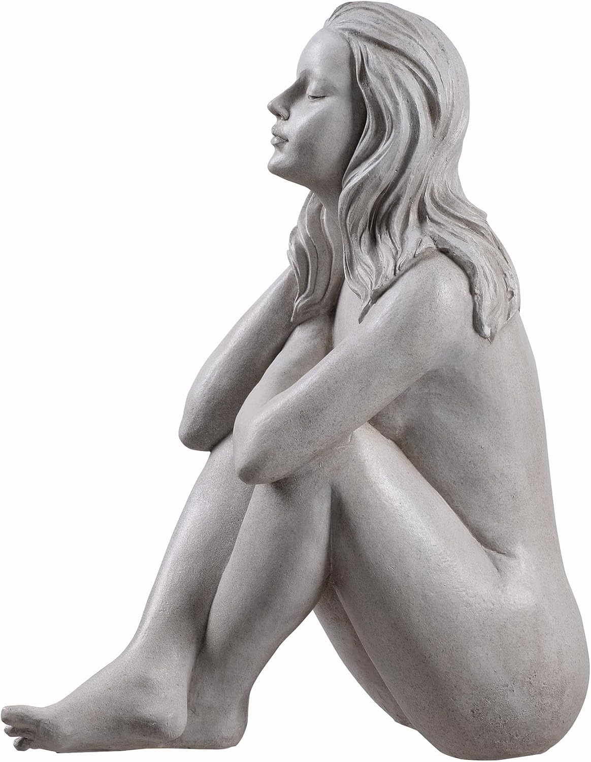 Thinking Lady Sculpture Resin Garden Statue