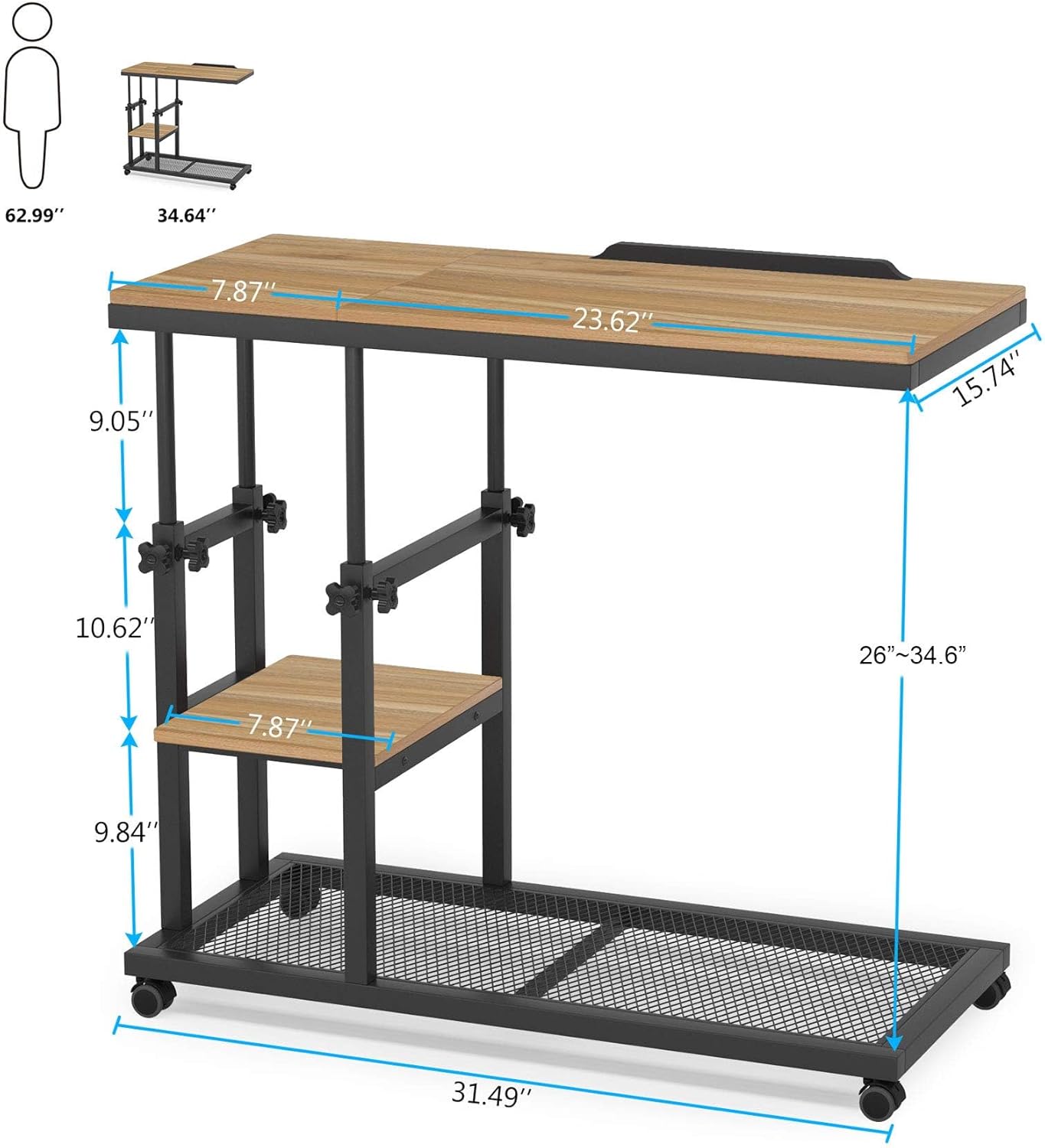 Tiltable Drawing Board / Black+oak