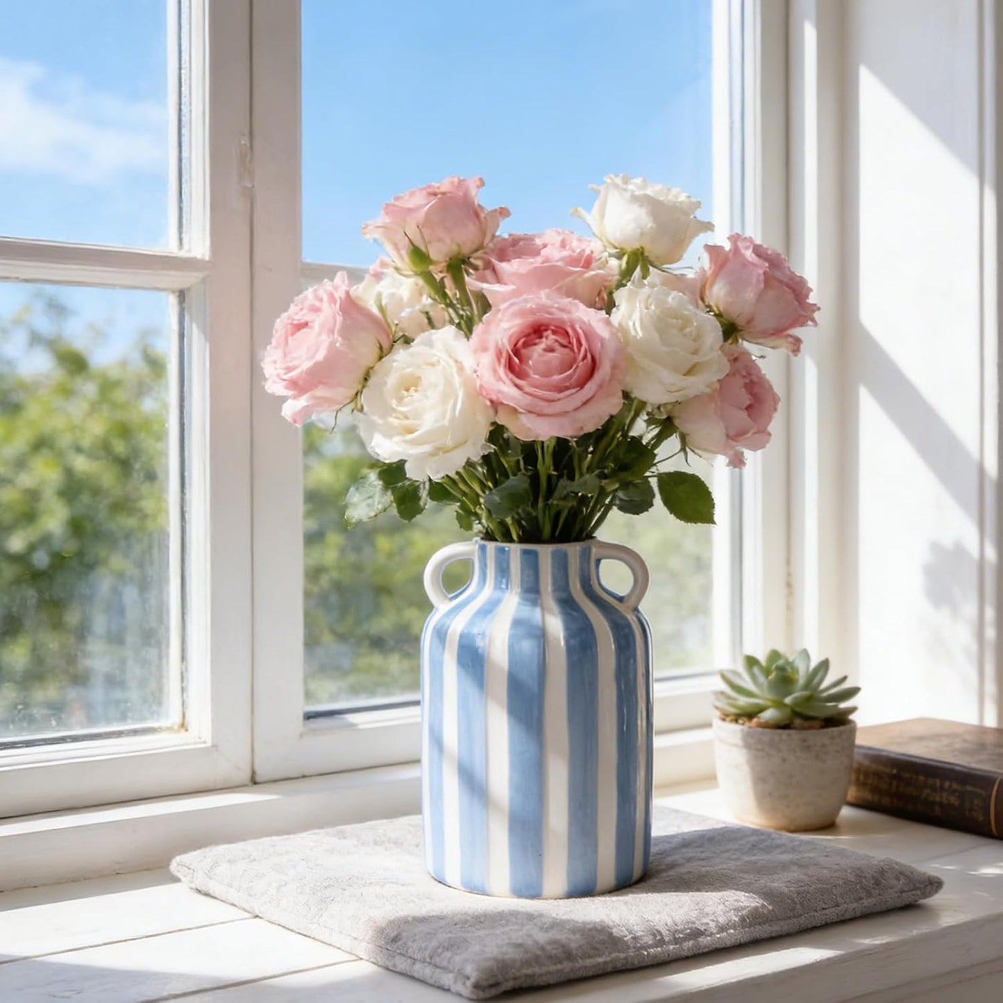 Ceramic Vase / Blue and White