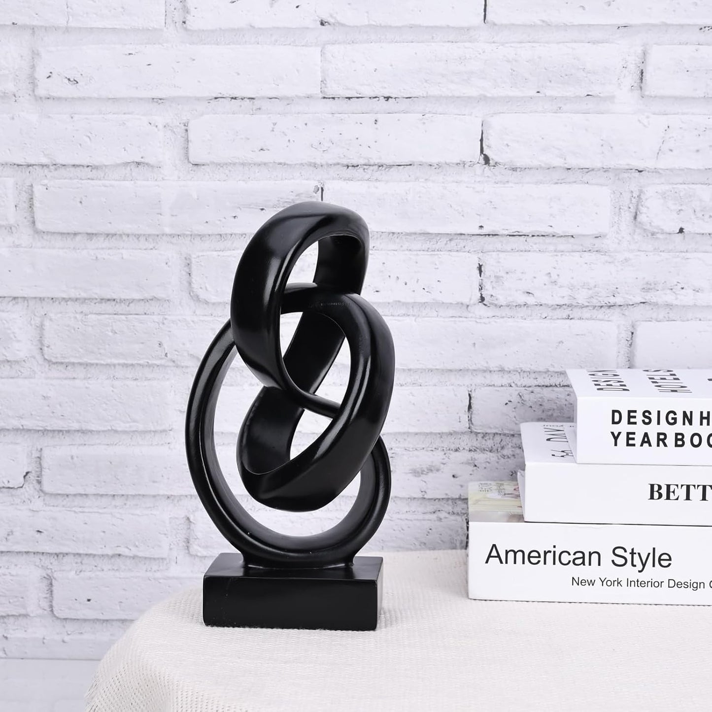 Abstract Knot Sculpture / Black