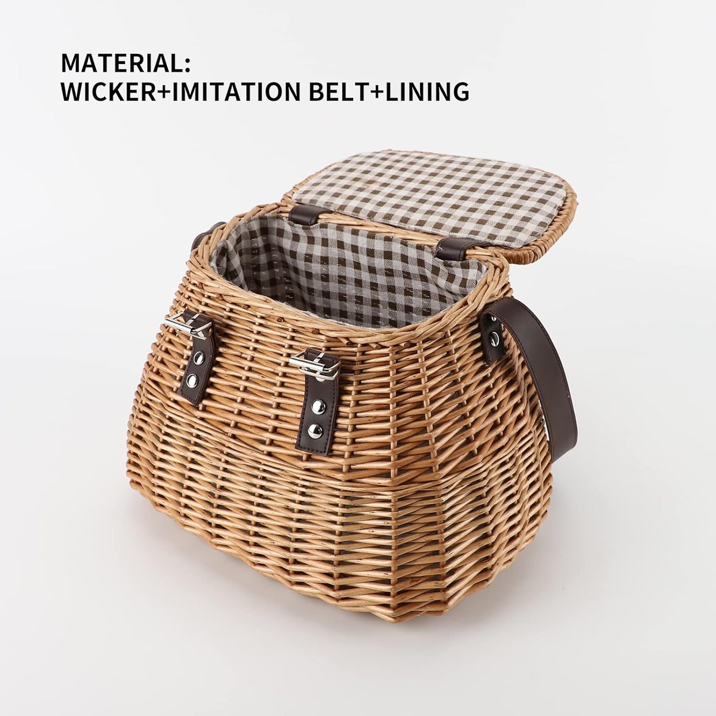 Wicker Picnic Basket / Fishing Creel Basket