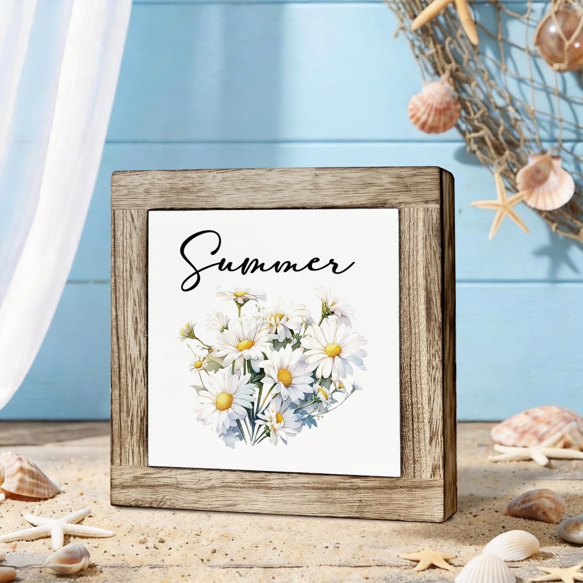 Floral Wooden Plaque / Summer 05