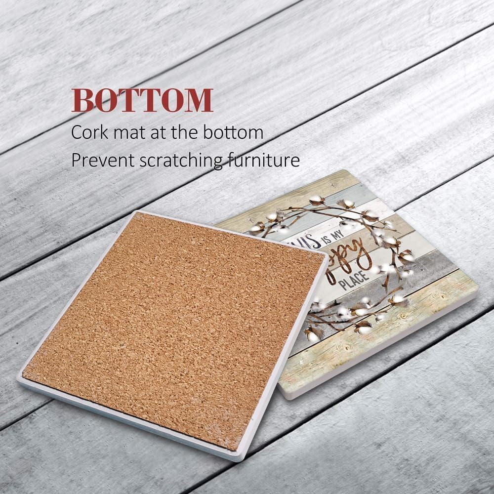 Cork Base and Metal Holder / Set of 6