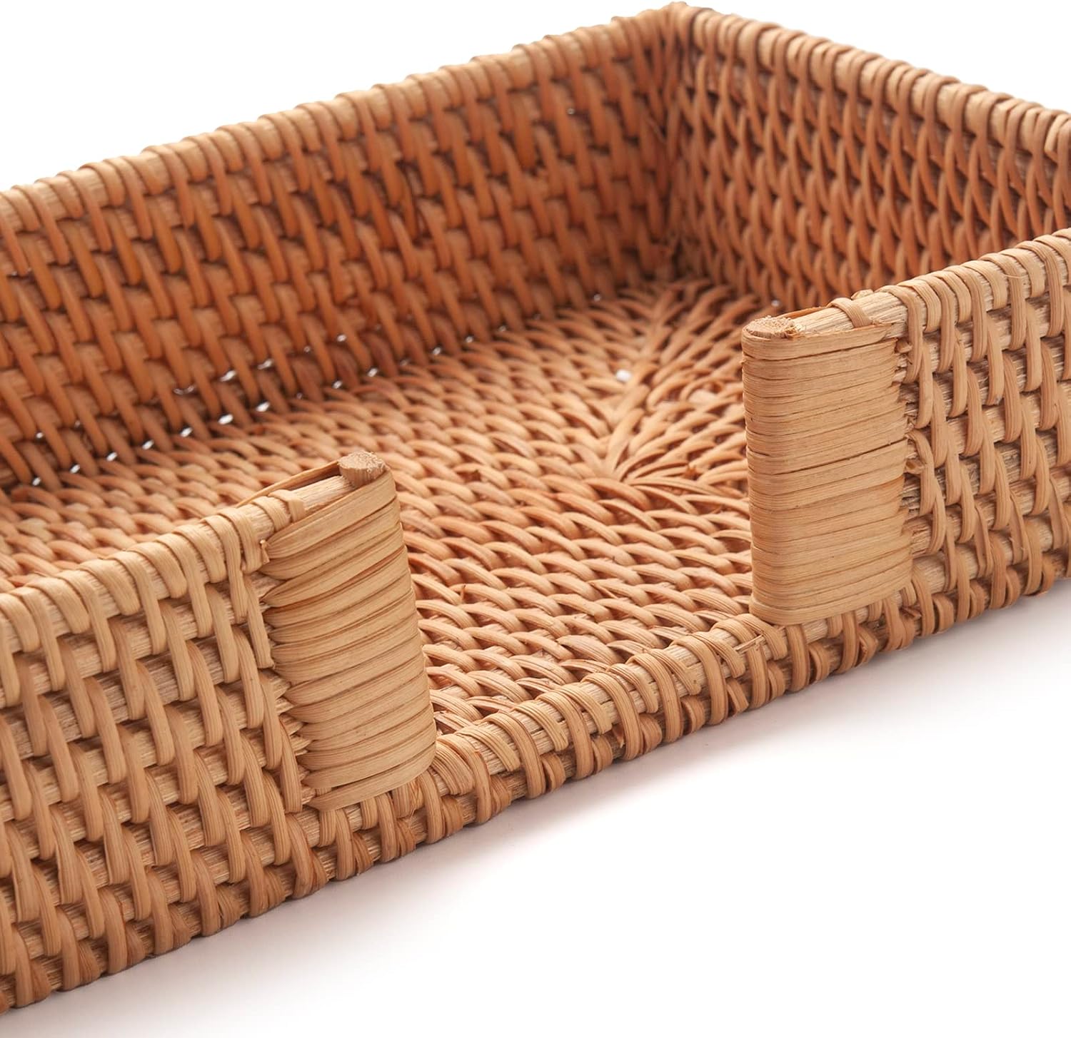 Wicker Napkin Tray / Rattan / 9.5 Inch / 9.5 x 5.5 x 2