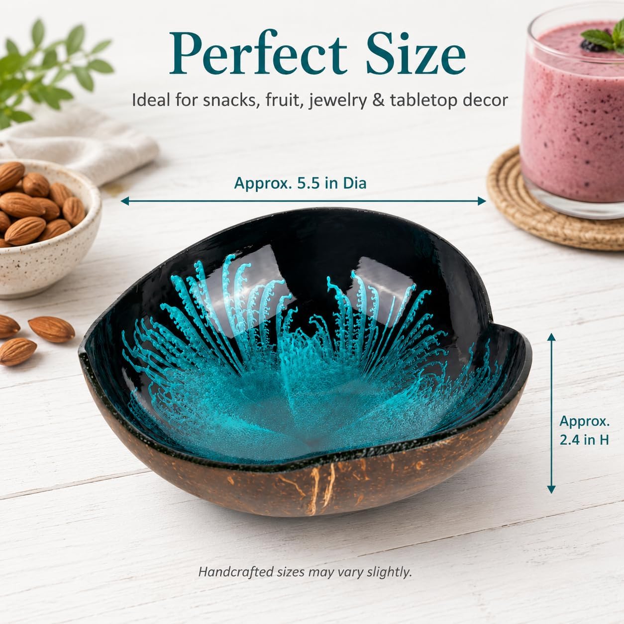 Key Bowl Holder for Entryway Table / Blue