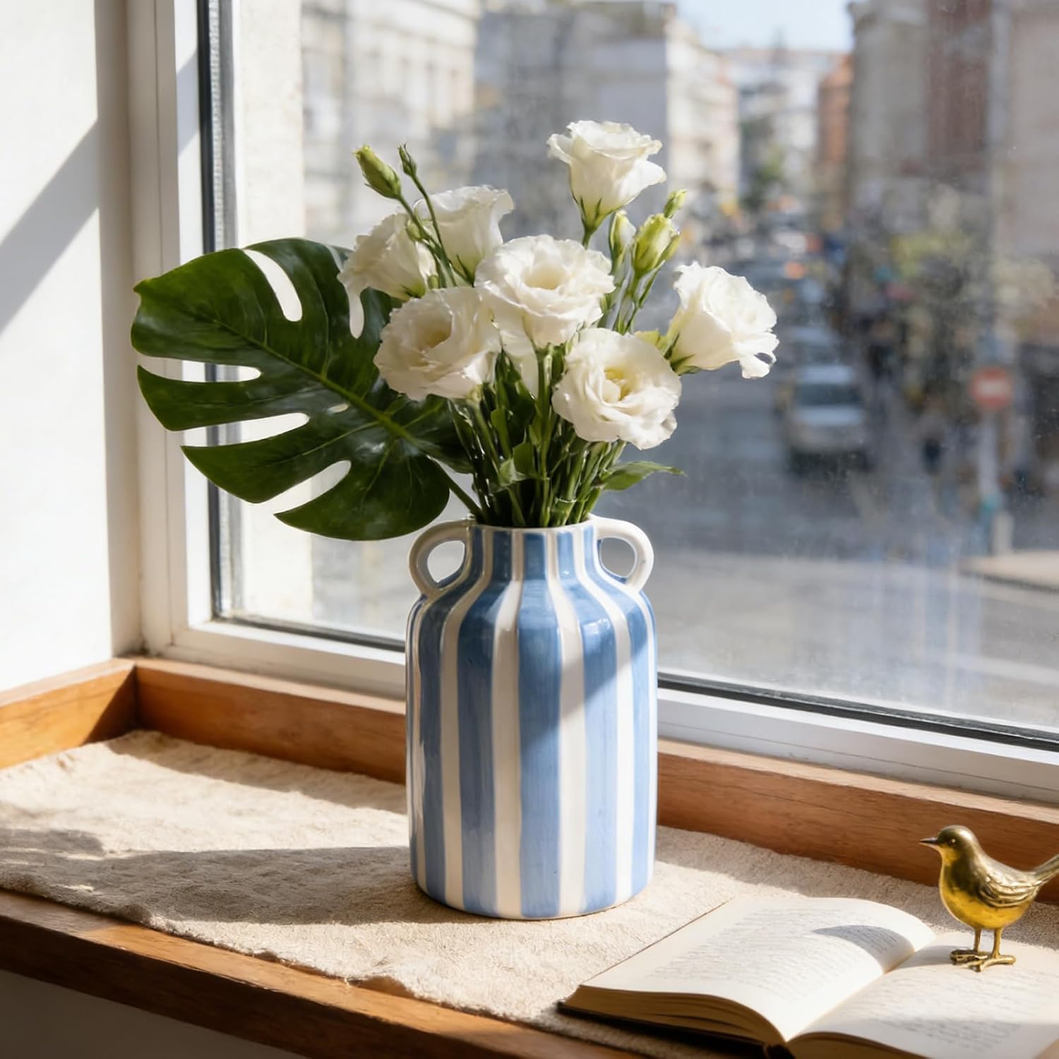 Ceramic Vase / Blue and White