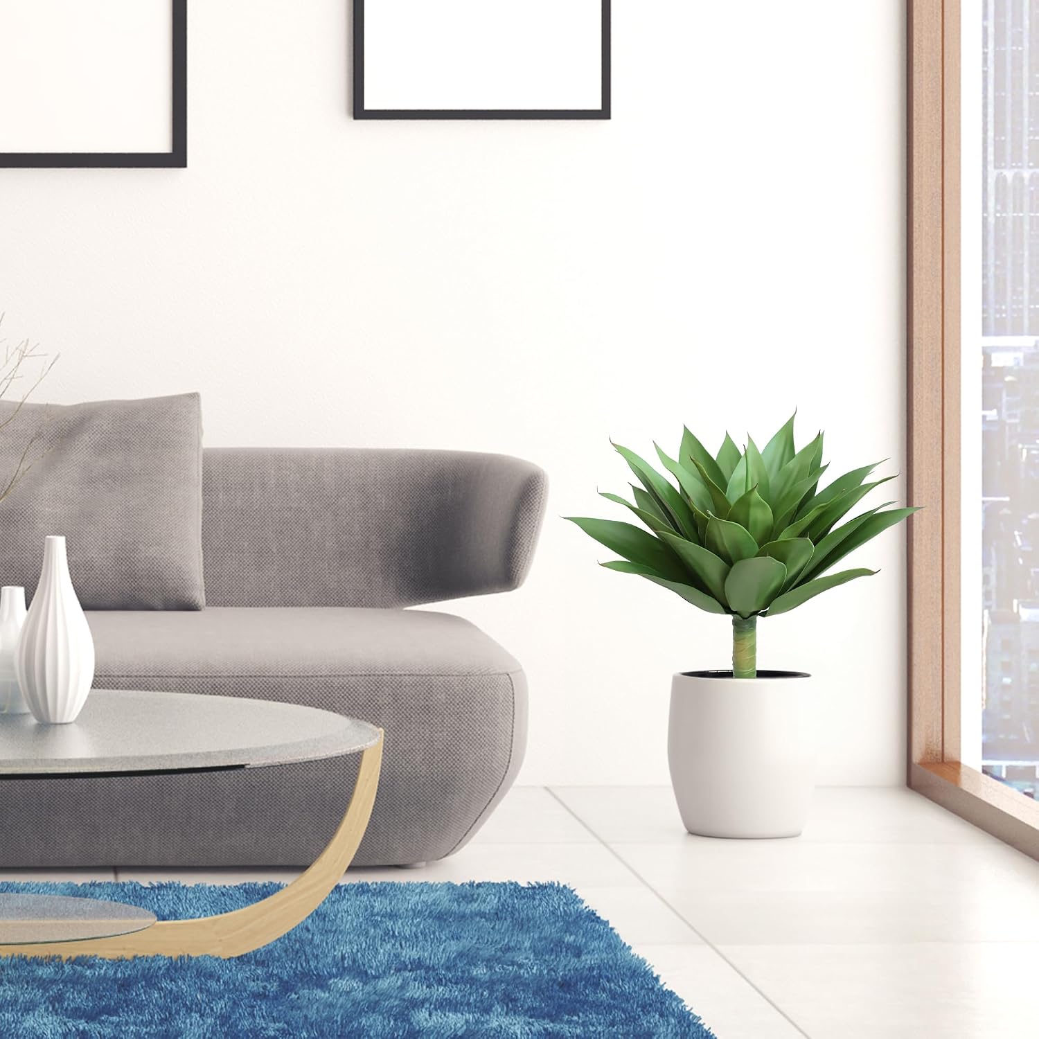 Artificial Agave Plants / Green / 28 Inch