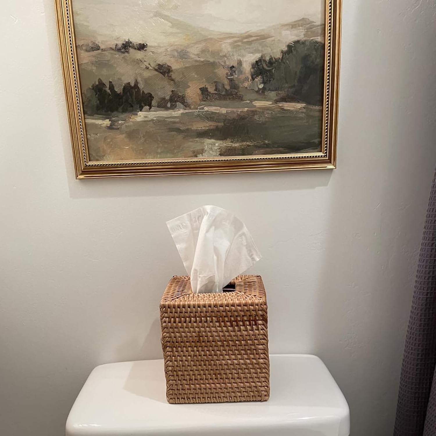 Rattan Tissue Box Cover / Set of 2