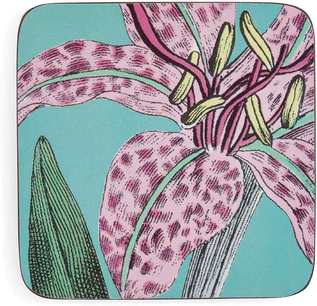 Floral & Butterfly Drink Coasters / Set of 6