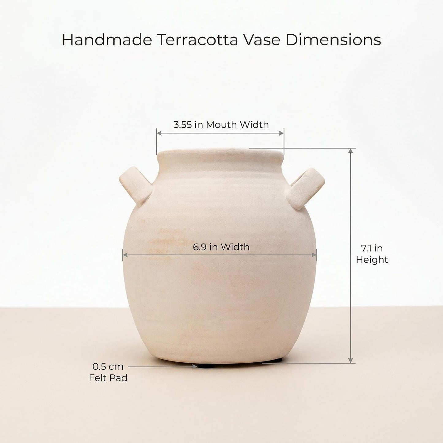 Rustic Farmhouse Vase / 001-rustic / 7.1 Inch
