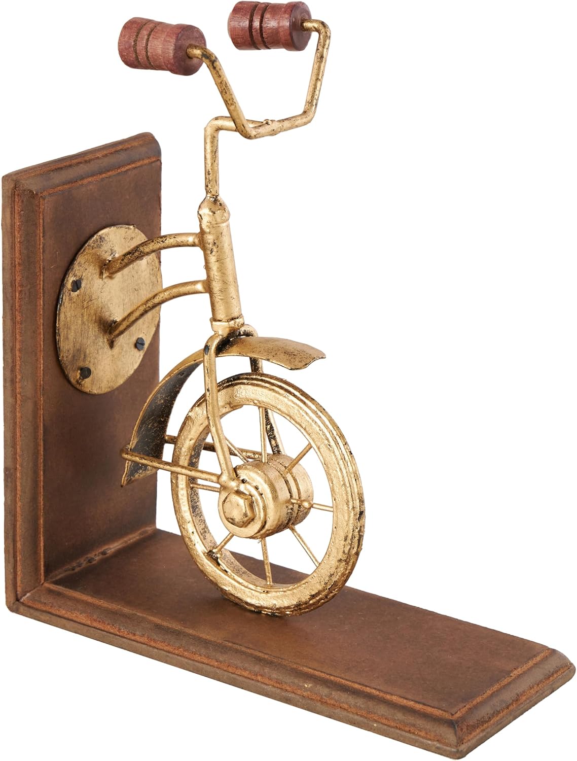 Wooden Bike Decorative Bookends Non Skid Bookends / 9 Inch / Set of 2