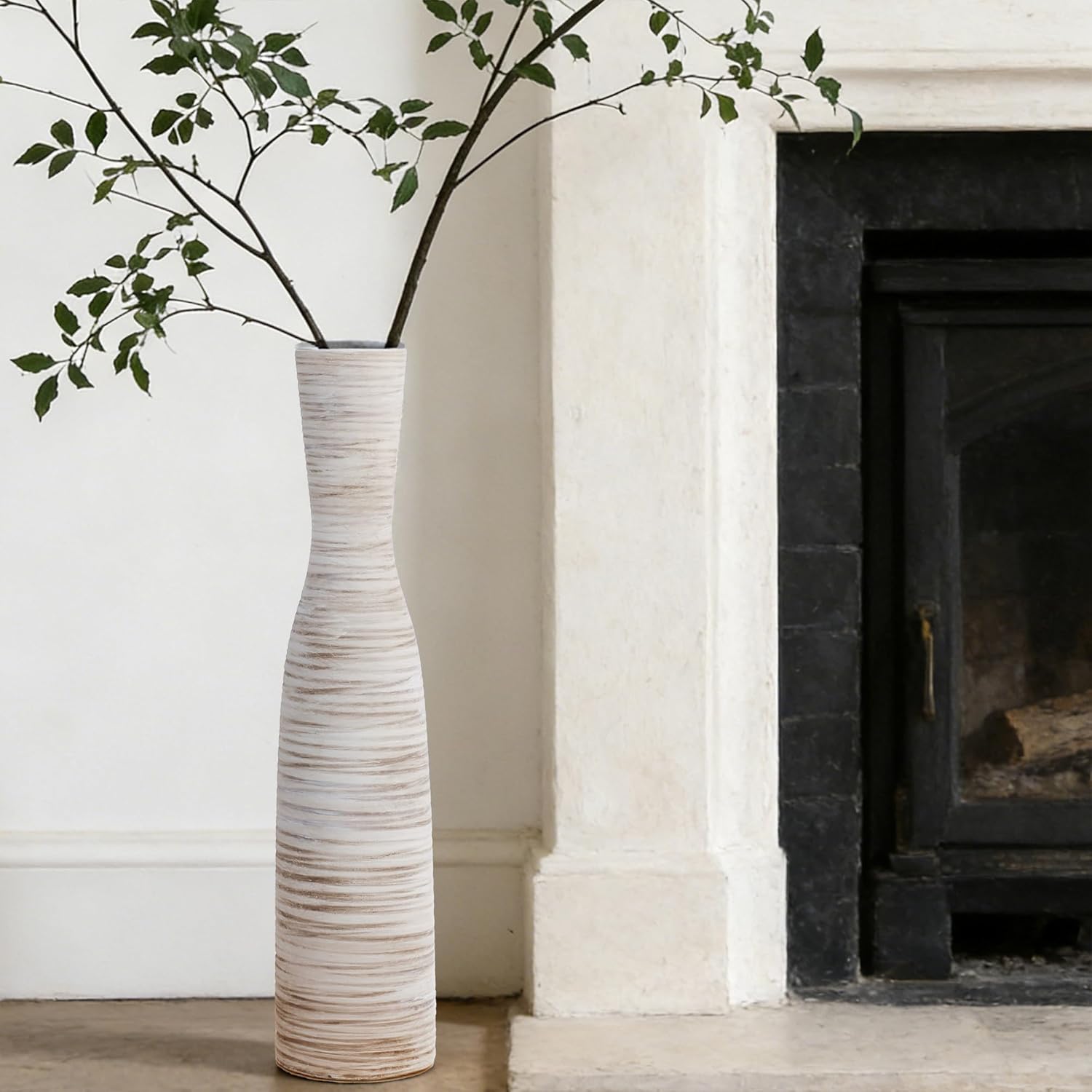 Decorative Thin Pampas Grass Vases / Bow-white-20