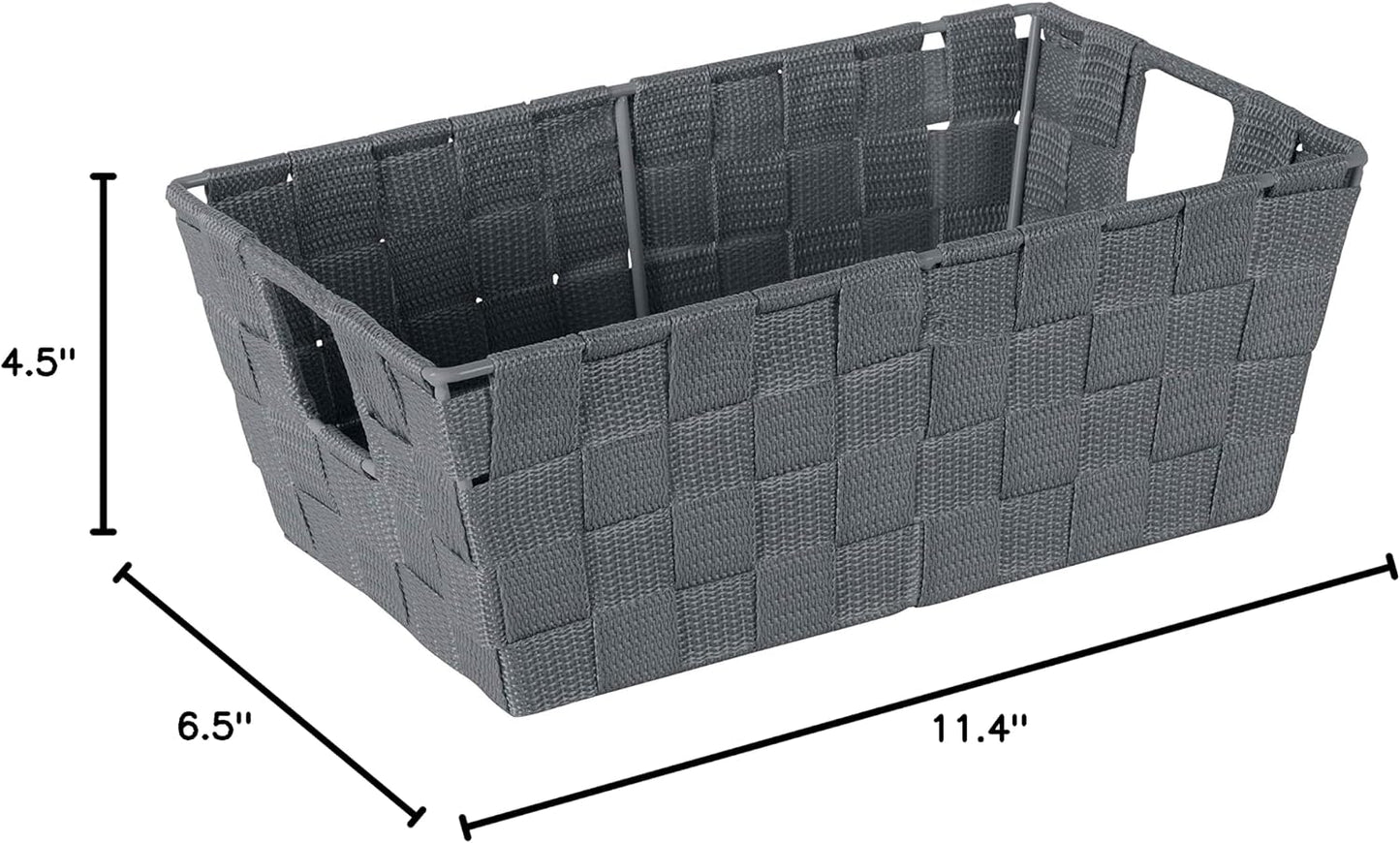 Decorative Storage Basket / Small Shelf / Grey / Set of 4