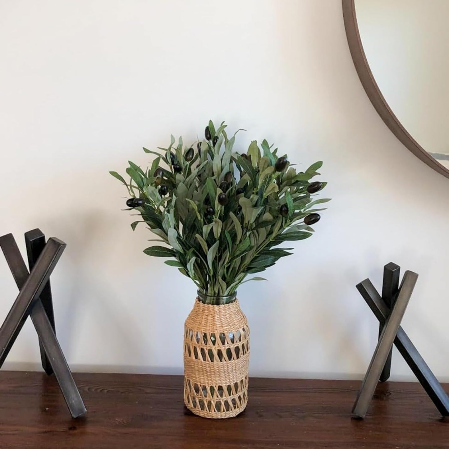 Greenery Vase / Spring Branches Decor for Vase / 18 Inches / Green / Set of 6