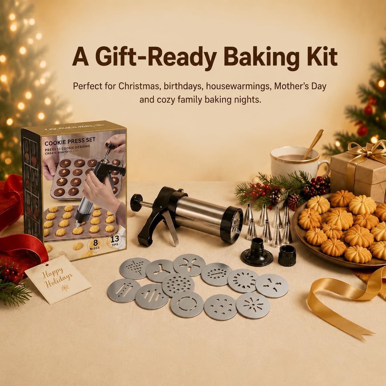 24-piece cookie press set