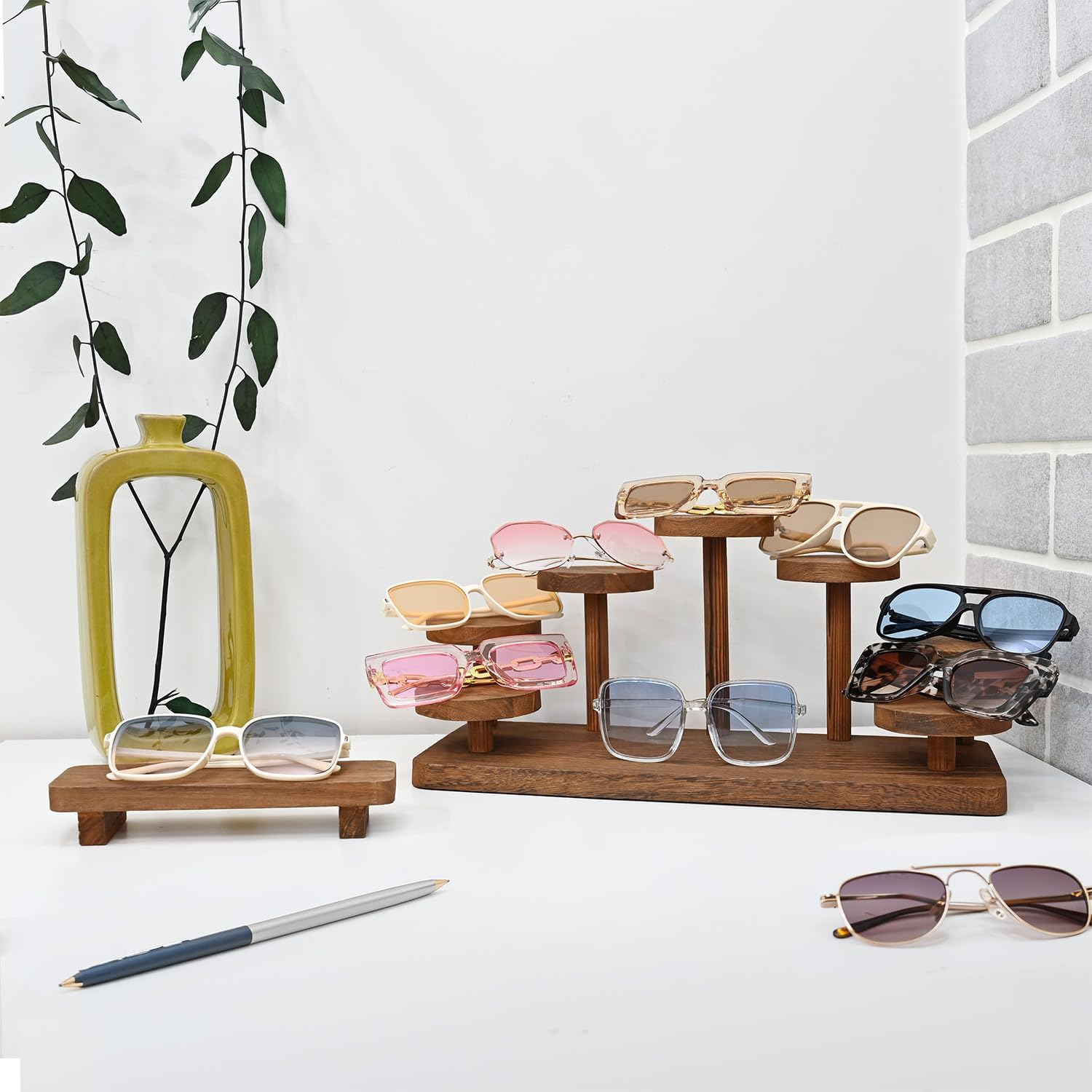 Multi-Level Wooden Display Riser Stand for Jewelry
