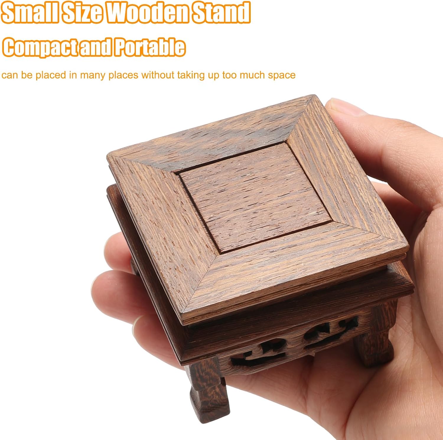 Mini Wood Pedestal Stand