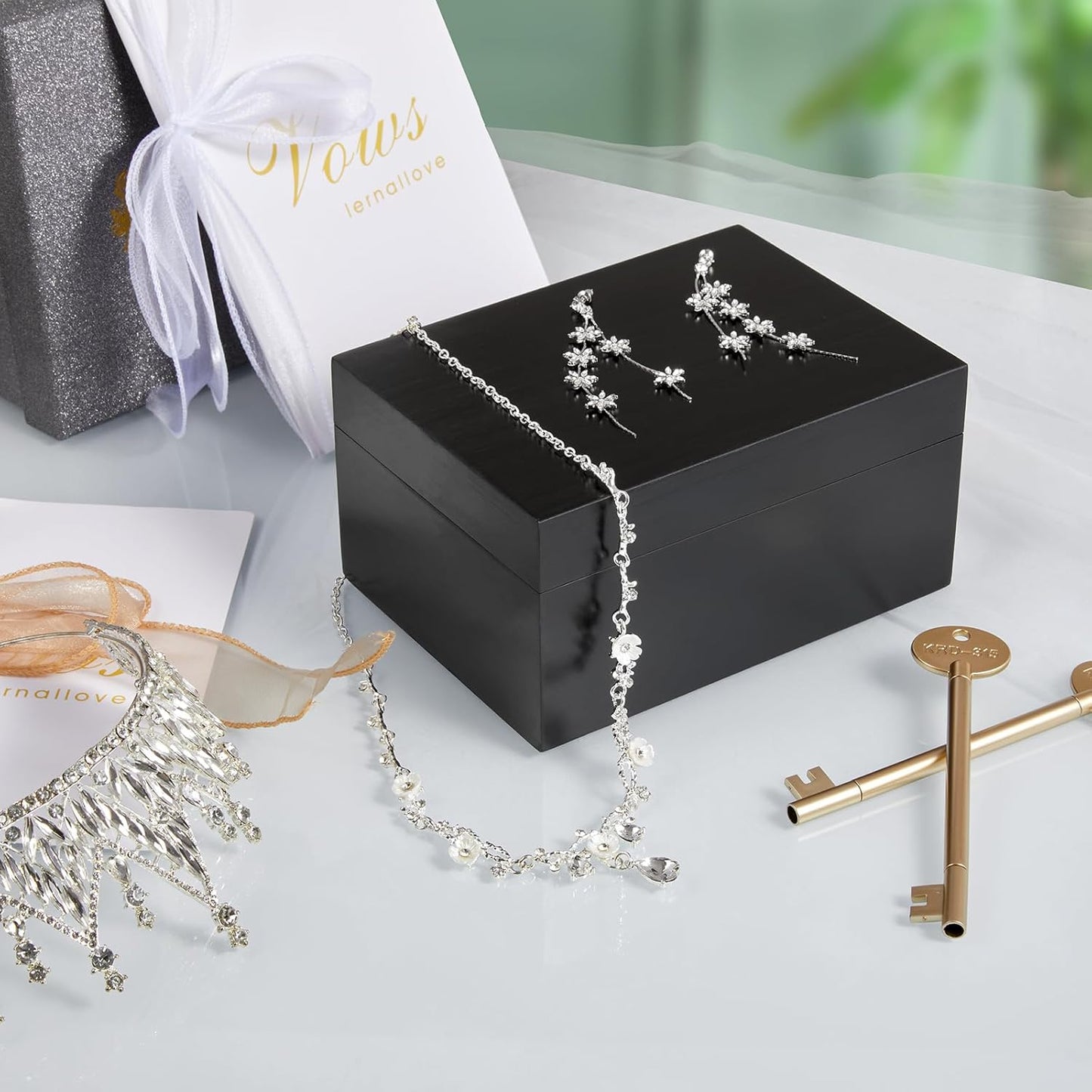 Wood Memory Box / Black / Small / 3 x 5