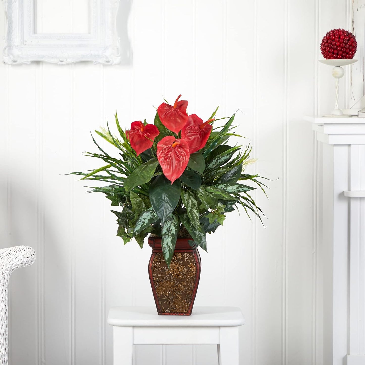 Decorative Vase Silk Plant