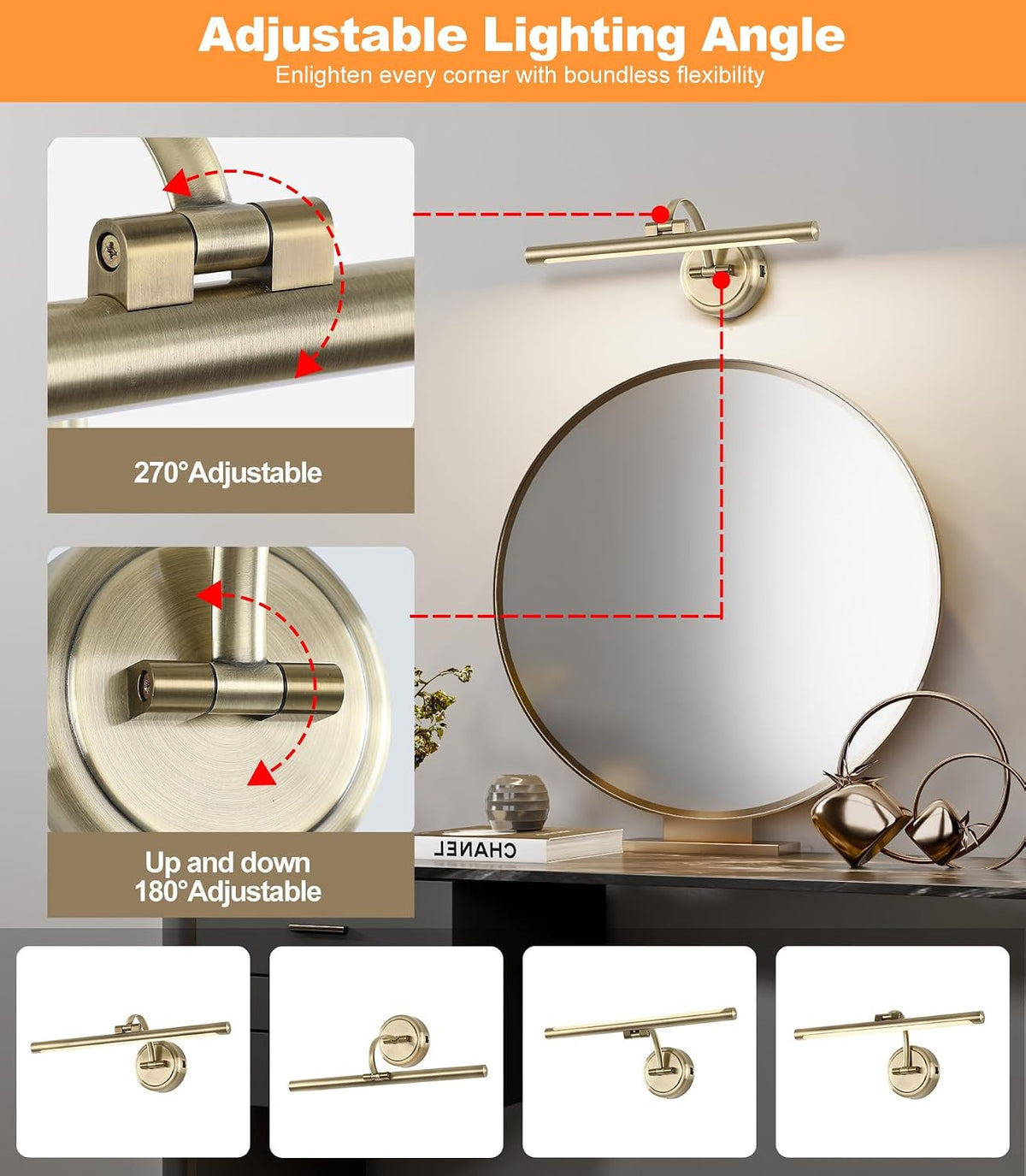 Tassuowell Picture Light for Wall, Battery Operated Art Light, Picture Frame Light with Remote & Timer, Cordless Wall