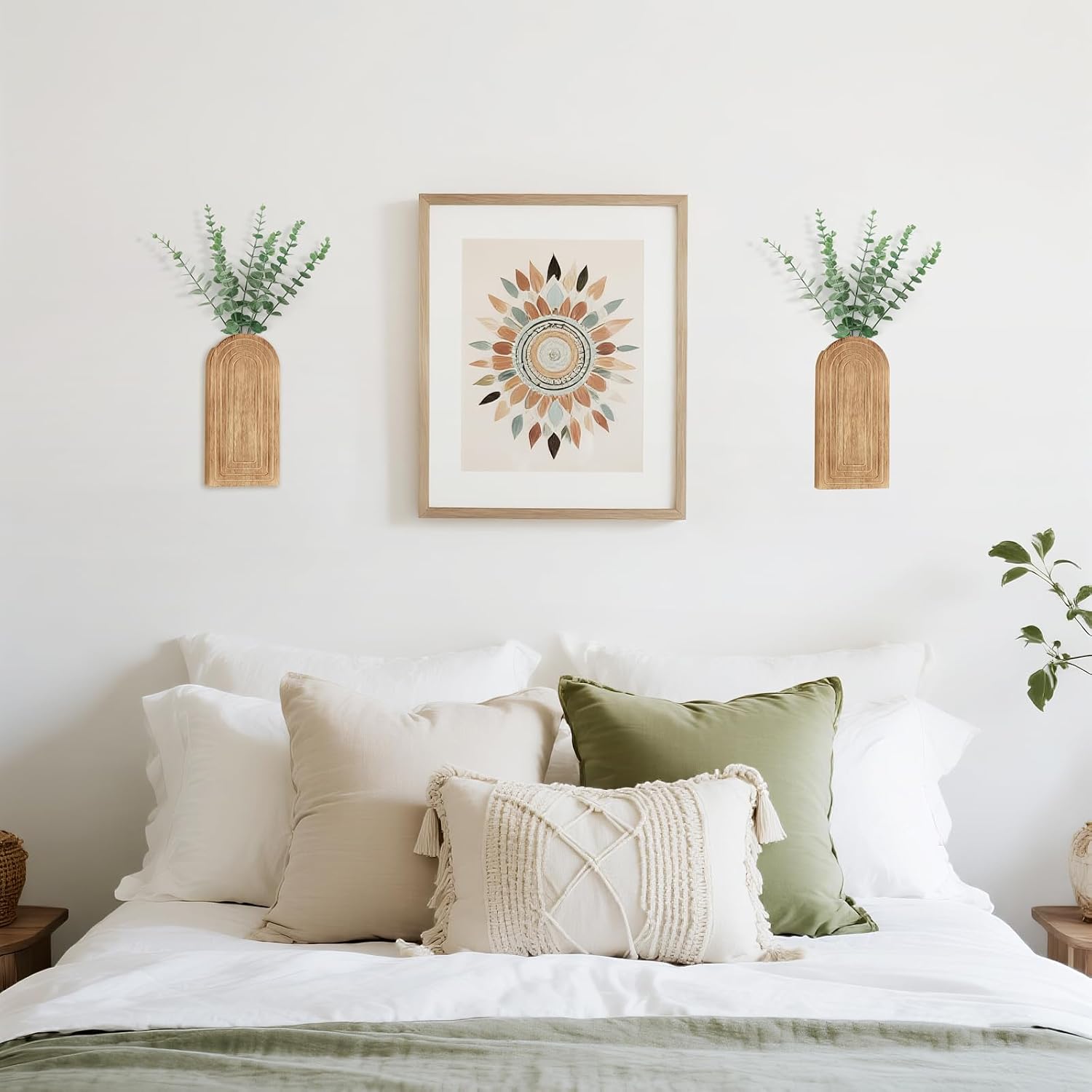 Wood Wall Planter Vase / Nurtal / Set of 2