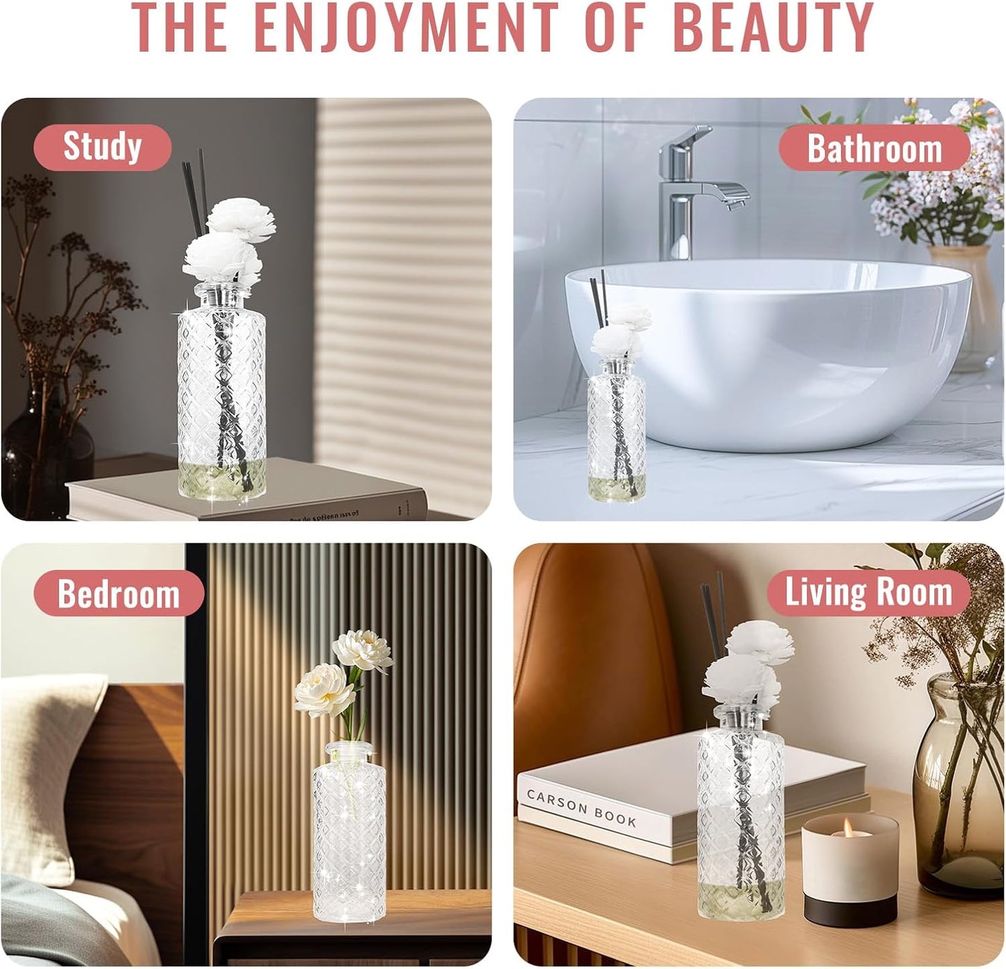 Bud Vase / Flower Bottle / White / Small Vase / Set of 6