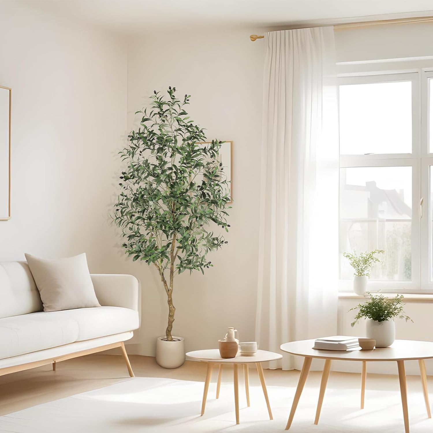 Fake Plants Olive / 7ft / Natural / 7 Inch
